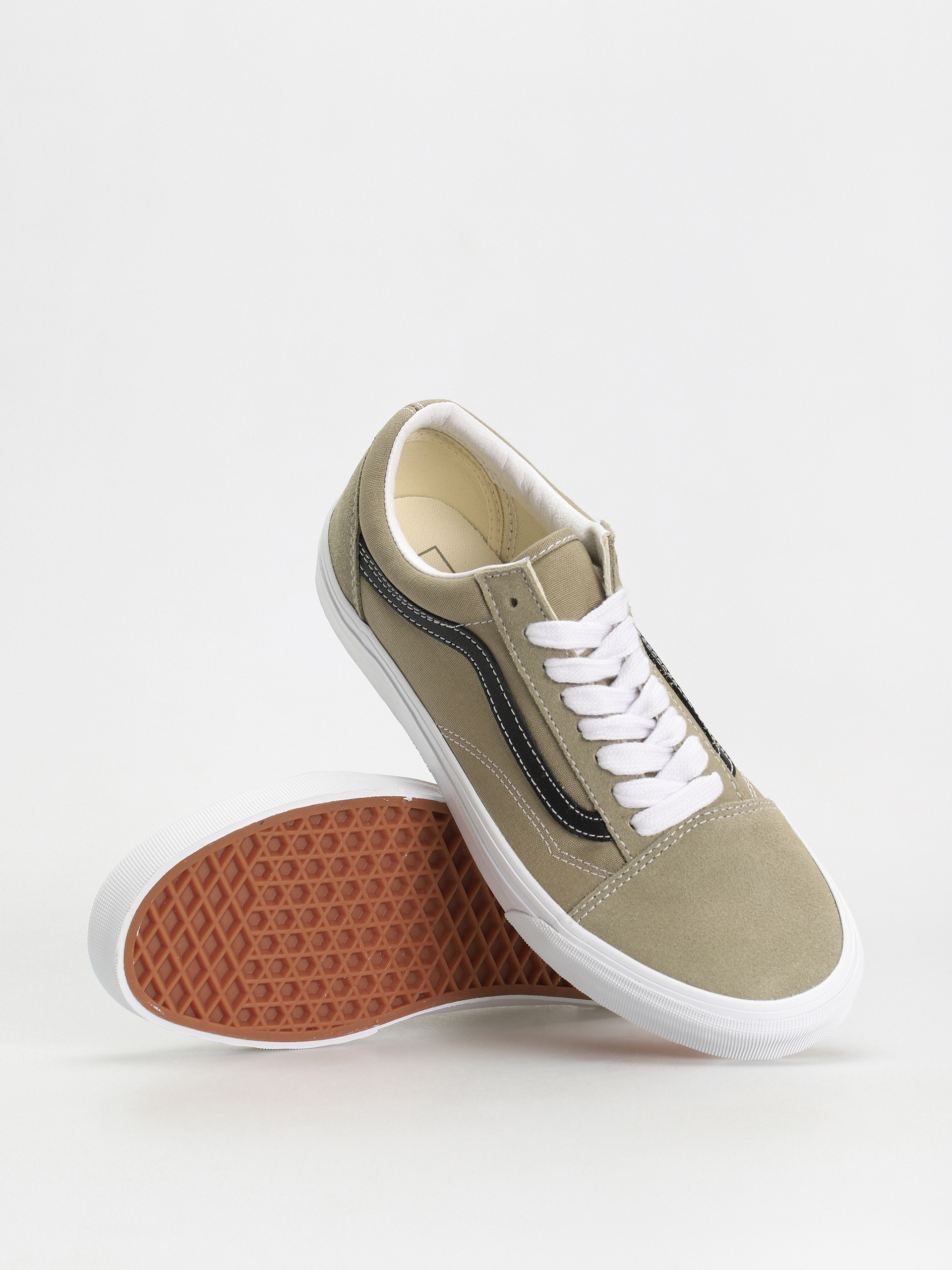 Suede khaki vans online