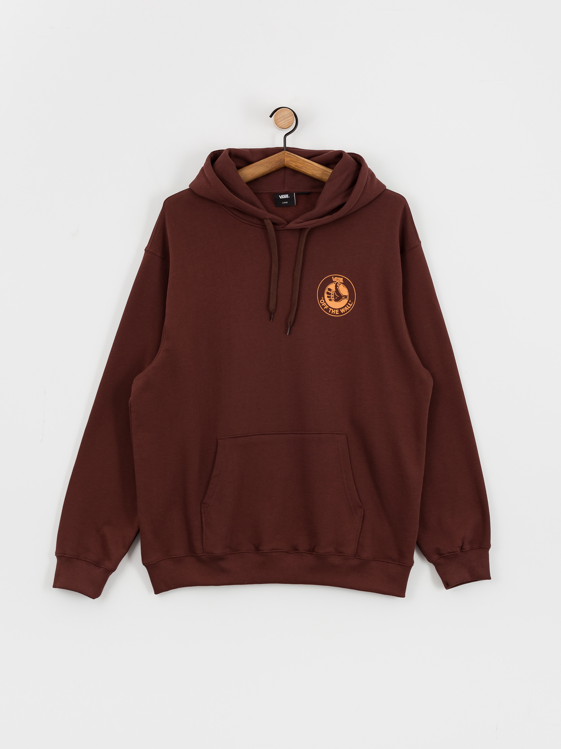 Vans Thumb Logo Loose HD Hoodie (bitter chocolate)