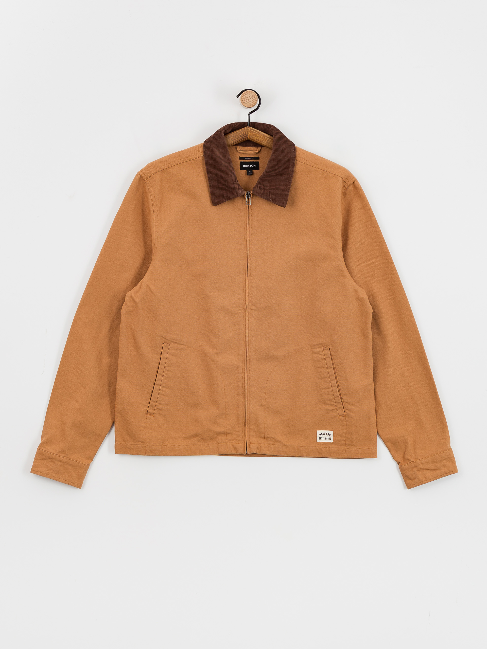 Brixton Mechanic Garage Zip Jacket (tobacco brown)