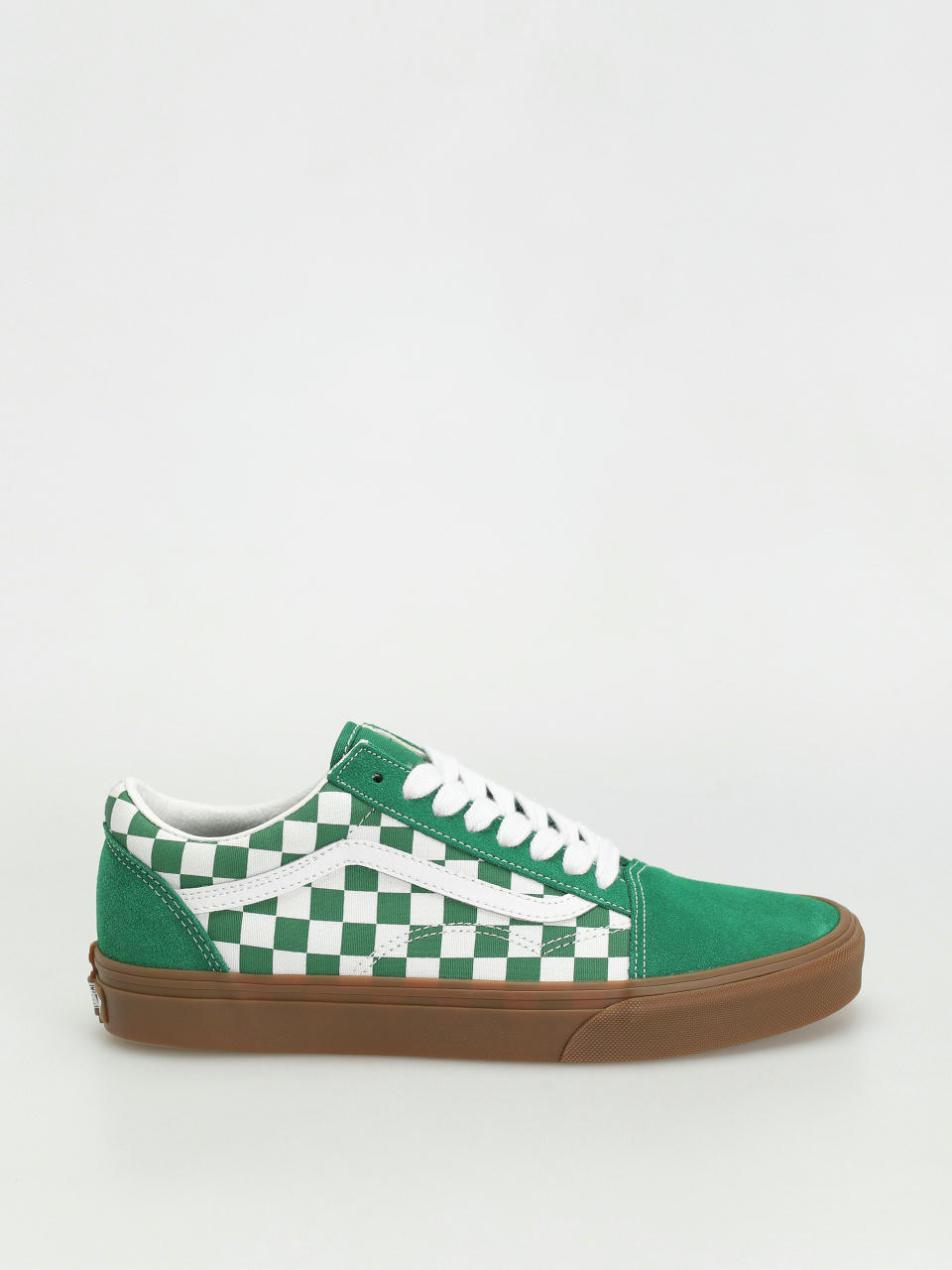 Vans Old Skool Schuhe (fat lace checker green)