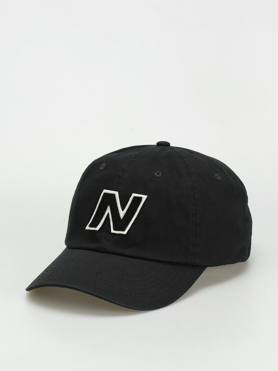 New Balance 6 Panel Block N Snapback Cap (black)