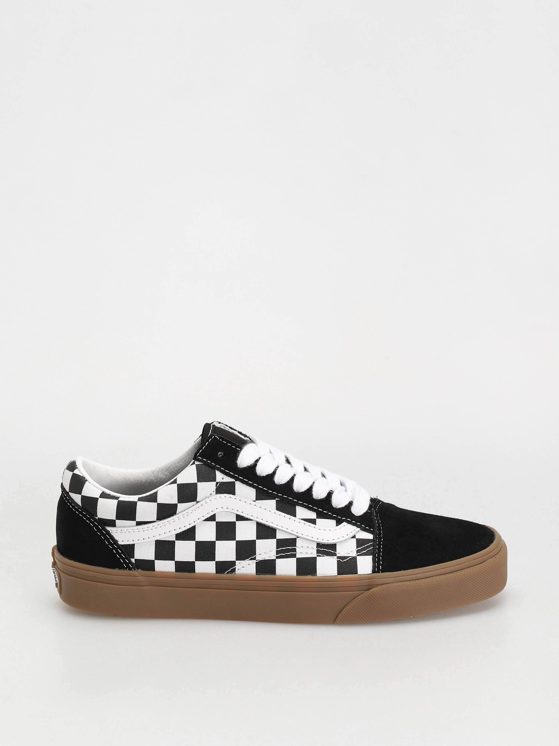 Vans Old Skool Schuhe Schwarz fat lace checker black