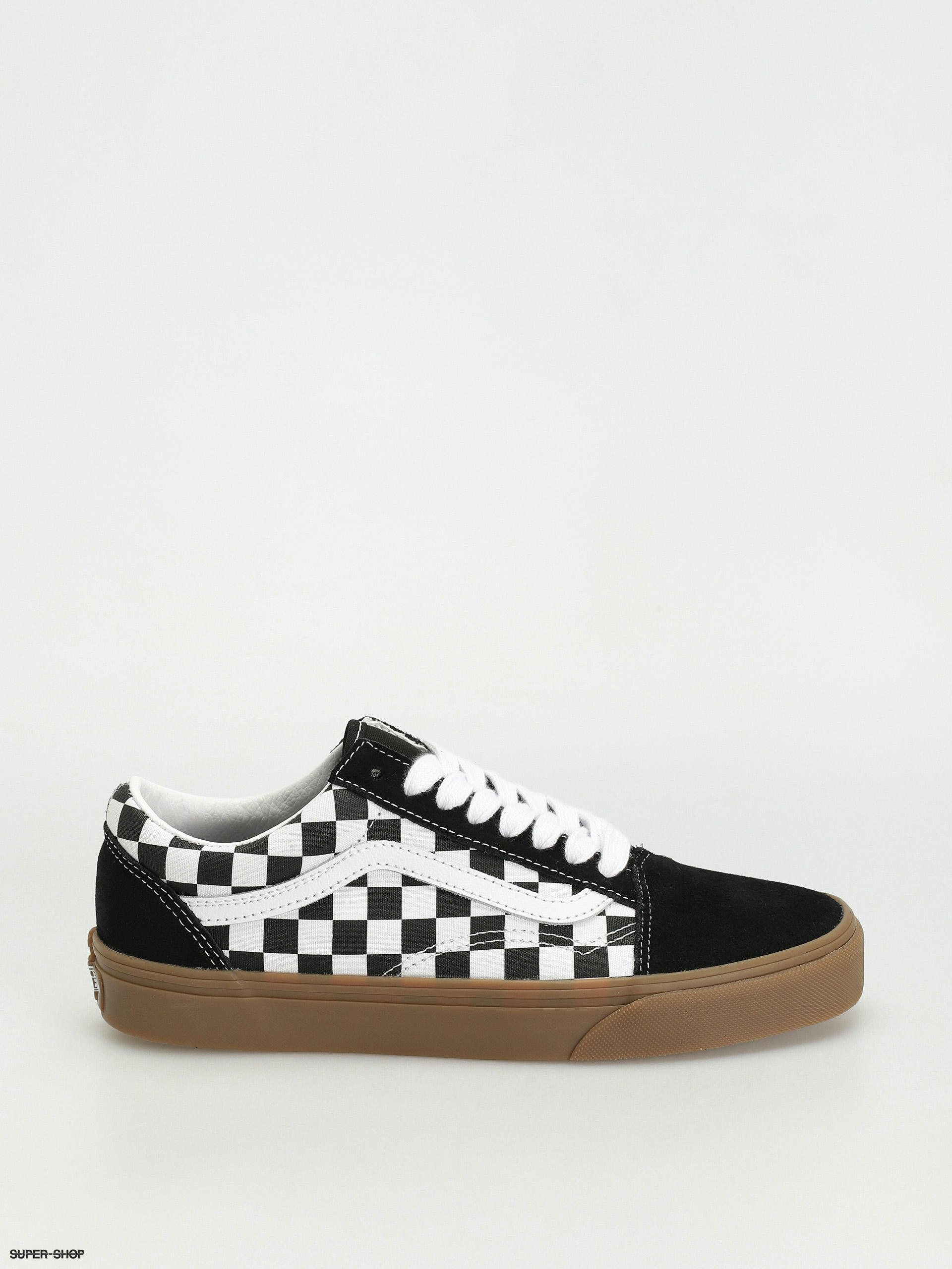 Vans Old Skool Shoes black fat lace checker black