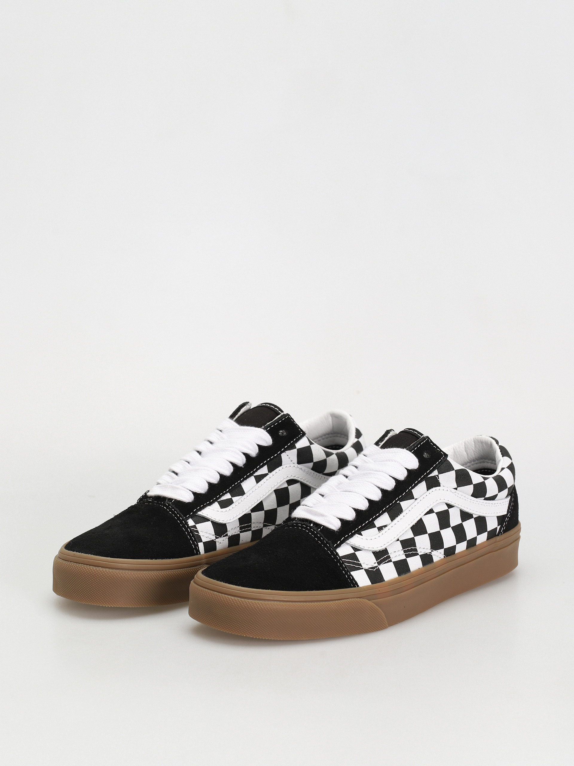Vans Old Skool Shoes (fat lace checker black)