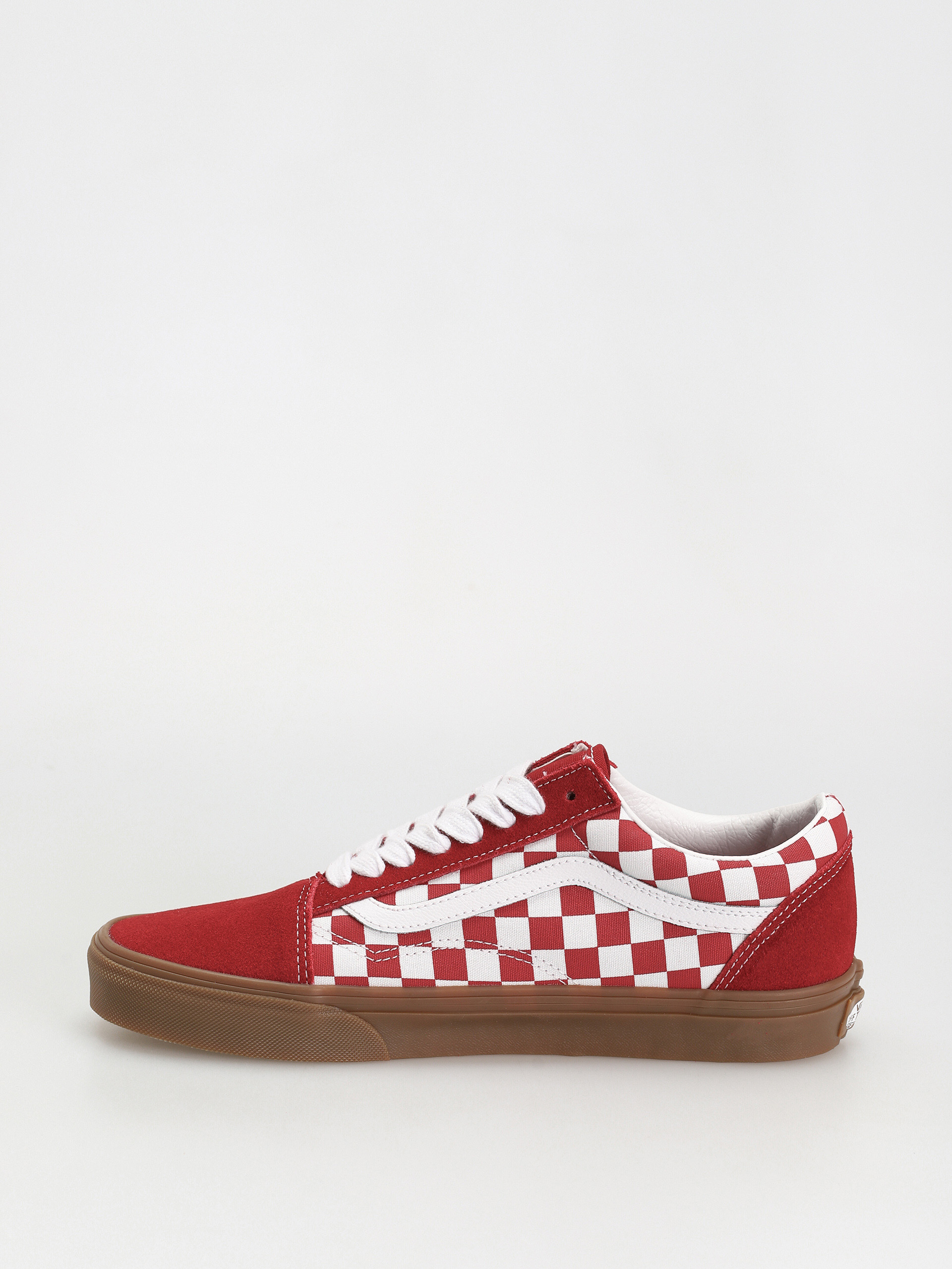 Vans Old Skool Shoes (fat lace checker red)