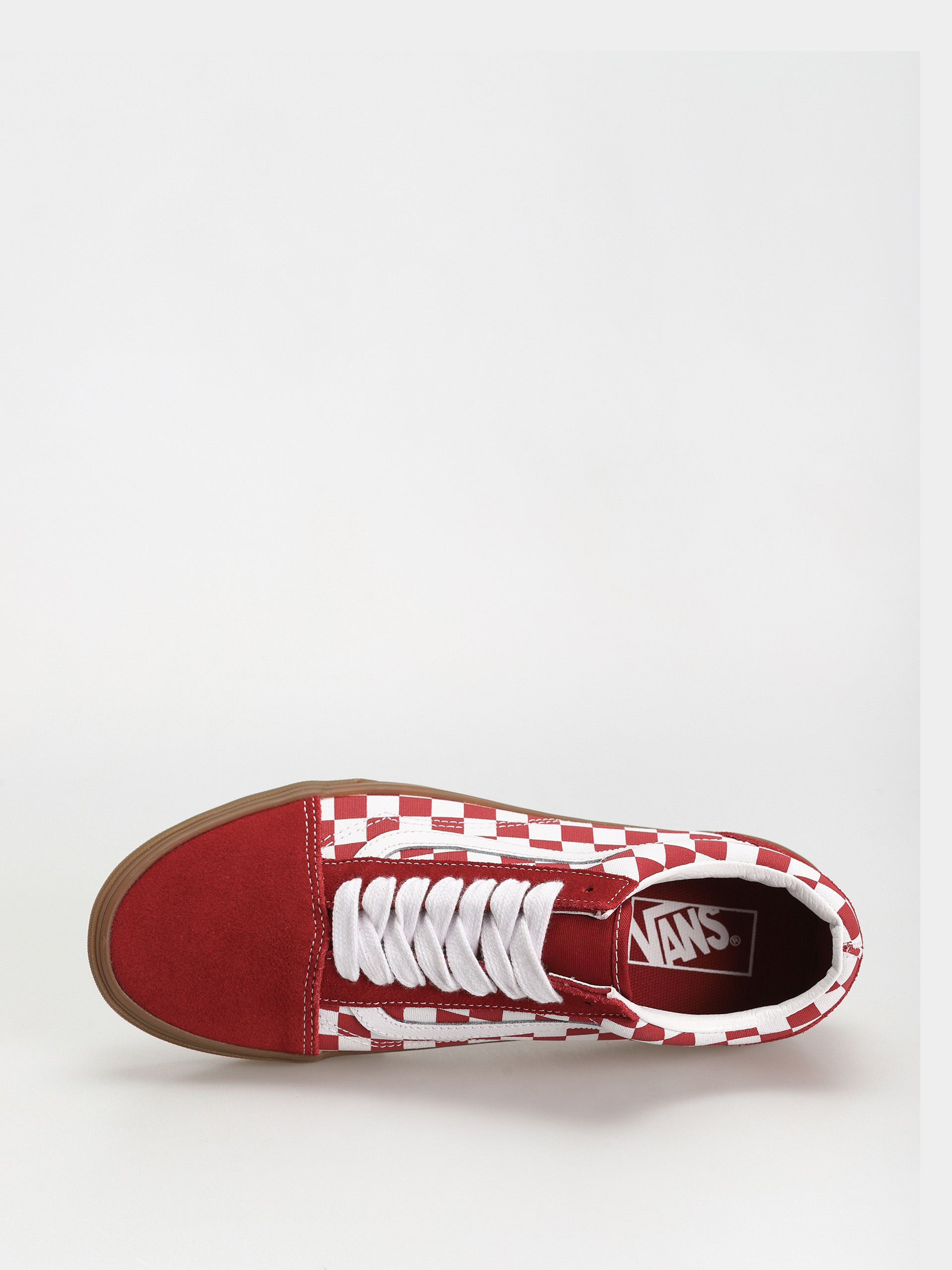 Vans Old Skool Schuhe (fat lace checker red)