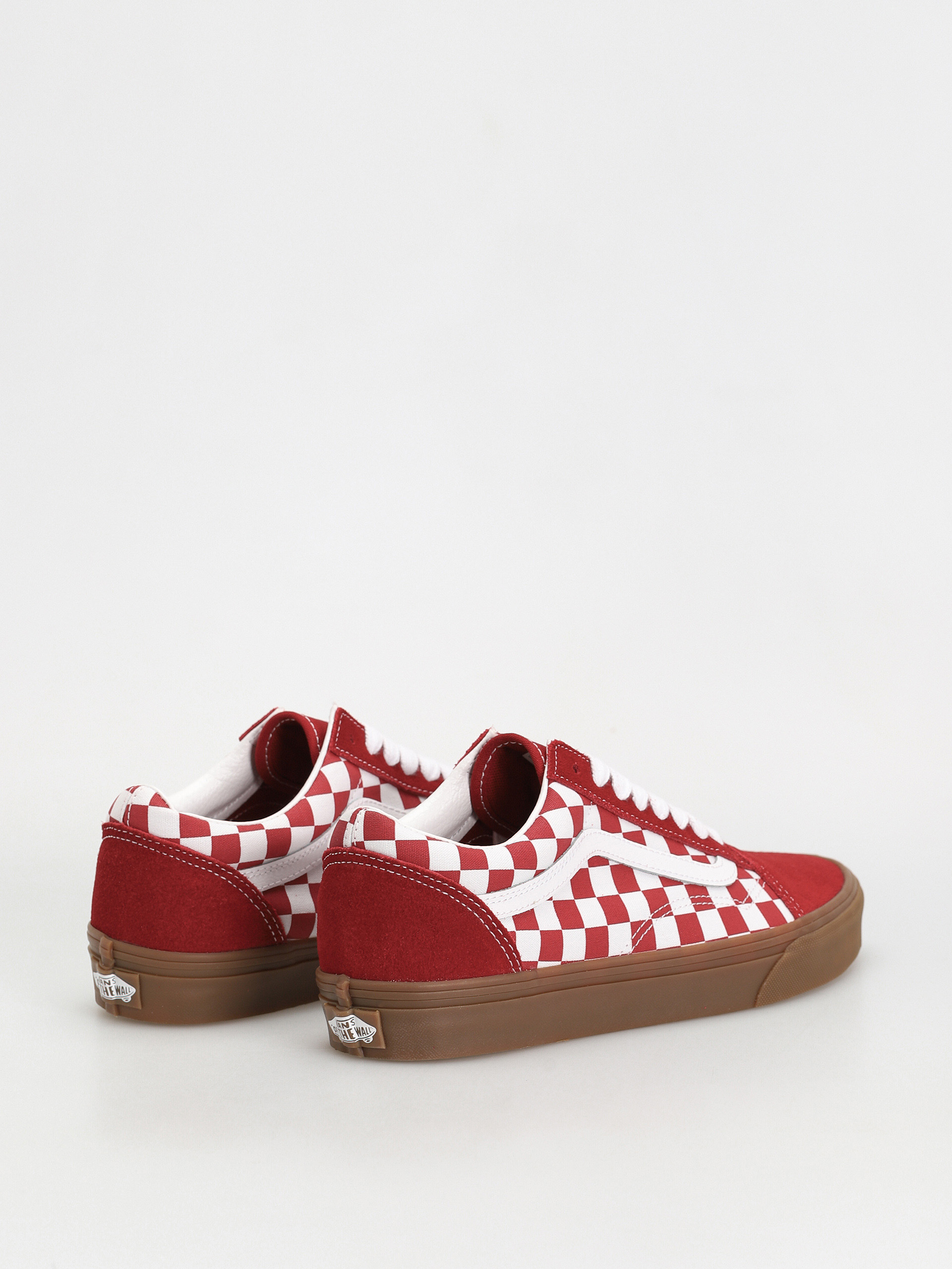 Vans Old Skool Shoes (fat lace checker red)