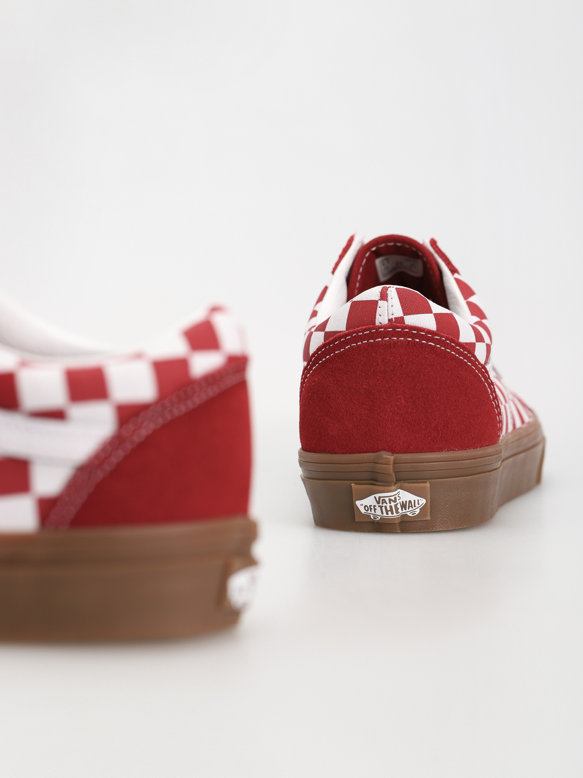 Vans Old Skool Schuhe (fat lace checker red)
