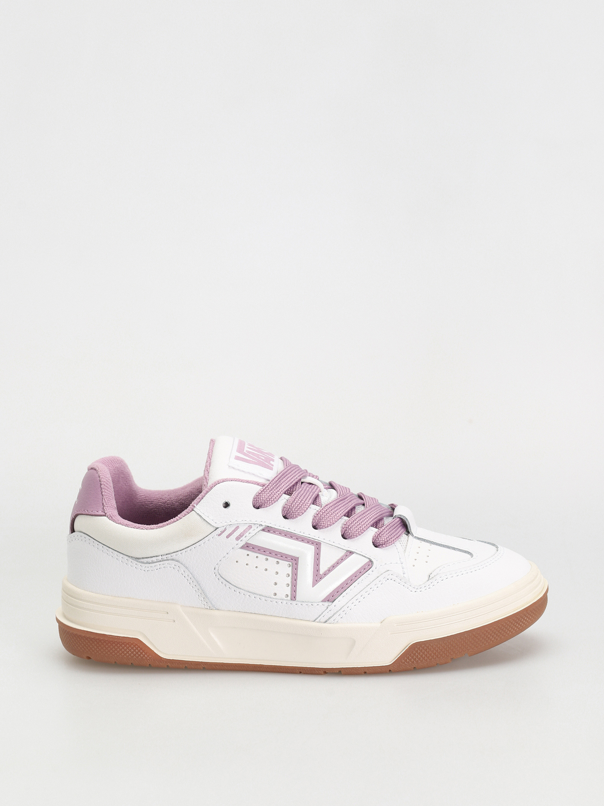 Vans Upland Shoes white (vintage leather purple)