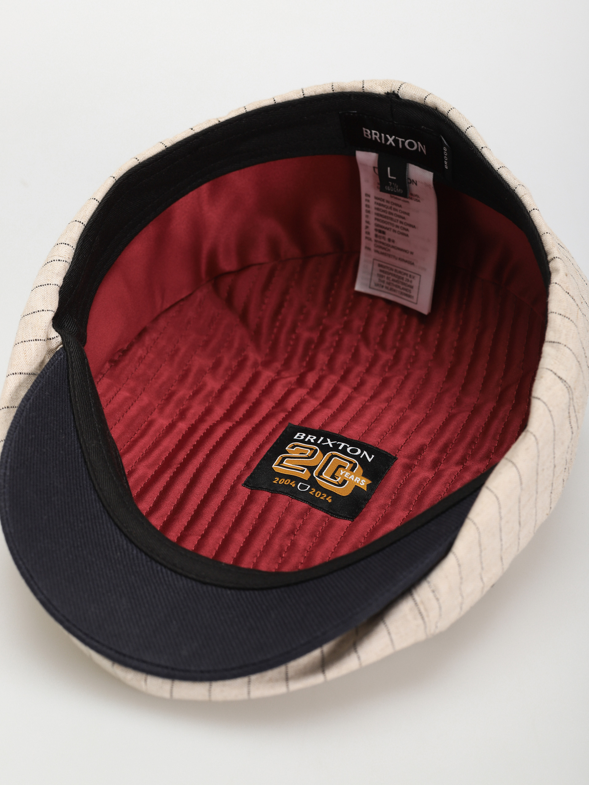Brixton 20Th Anniversary Brood Snap Cap (cream/navy)
