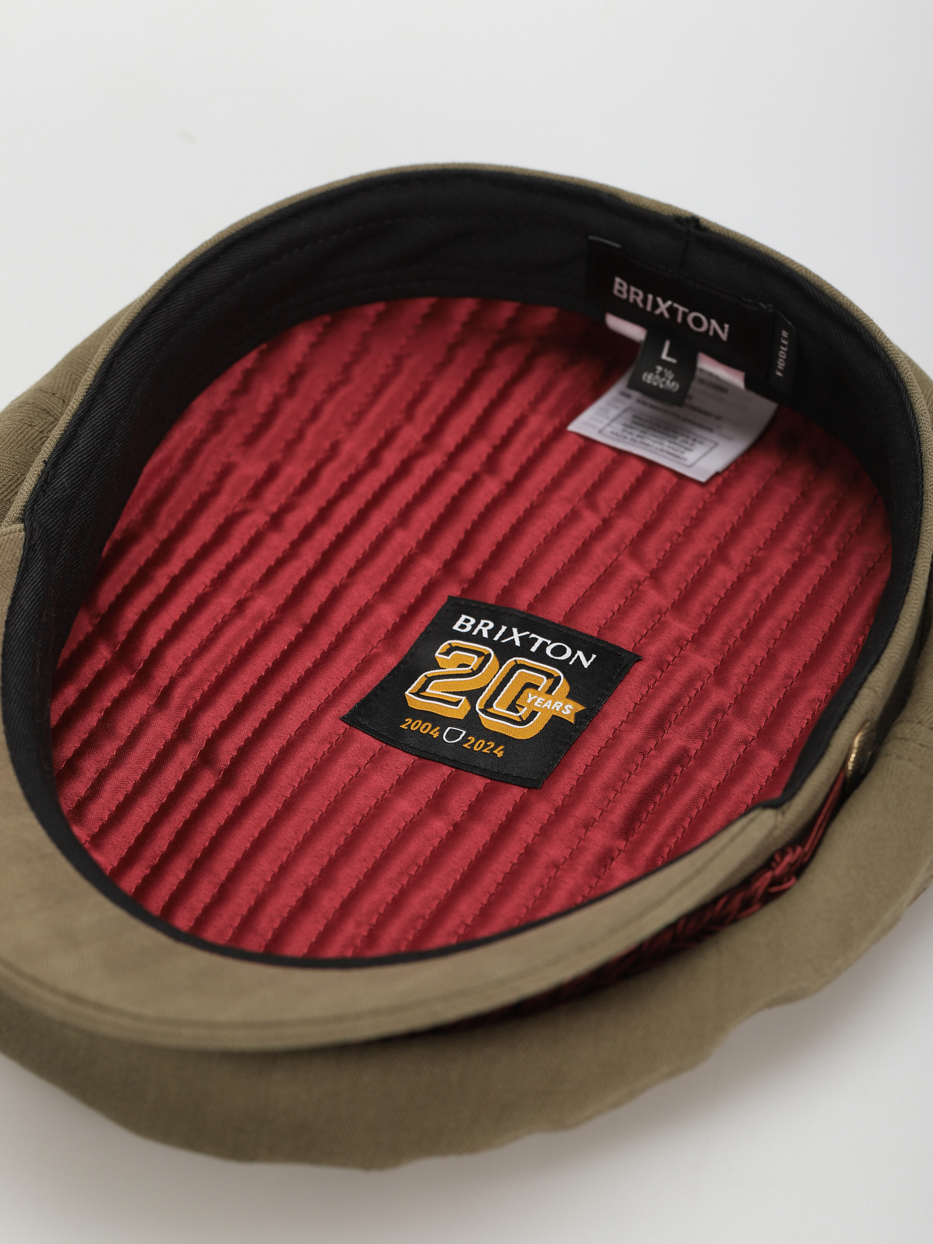 Brixton 20Th Anniversary Fiddler Cap Schirmmütze (olive)