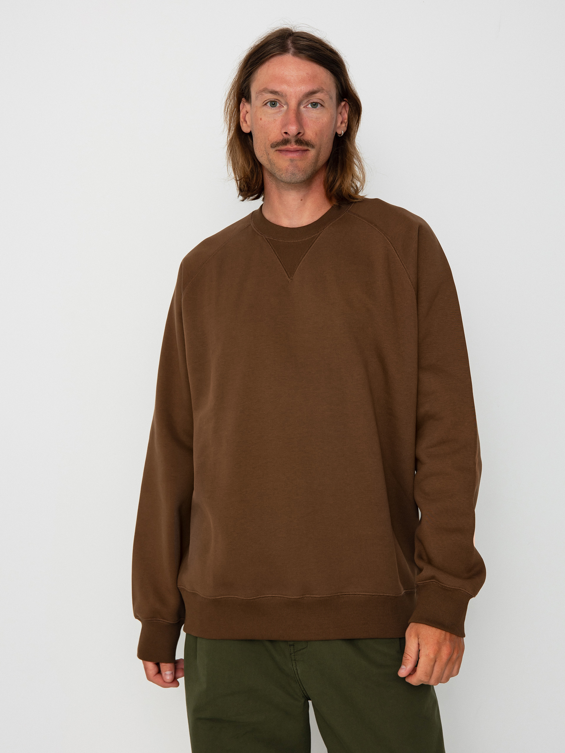 Carhartt WIP Chase Sweatshirt (chocolate/gold)