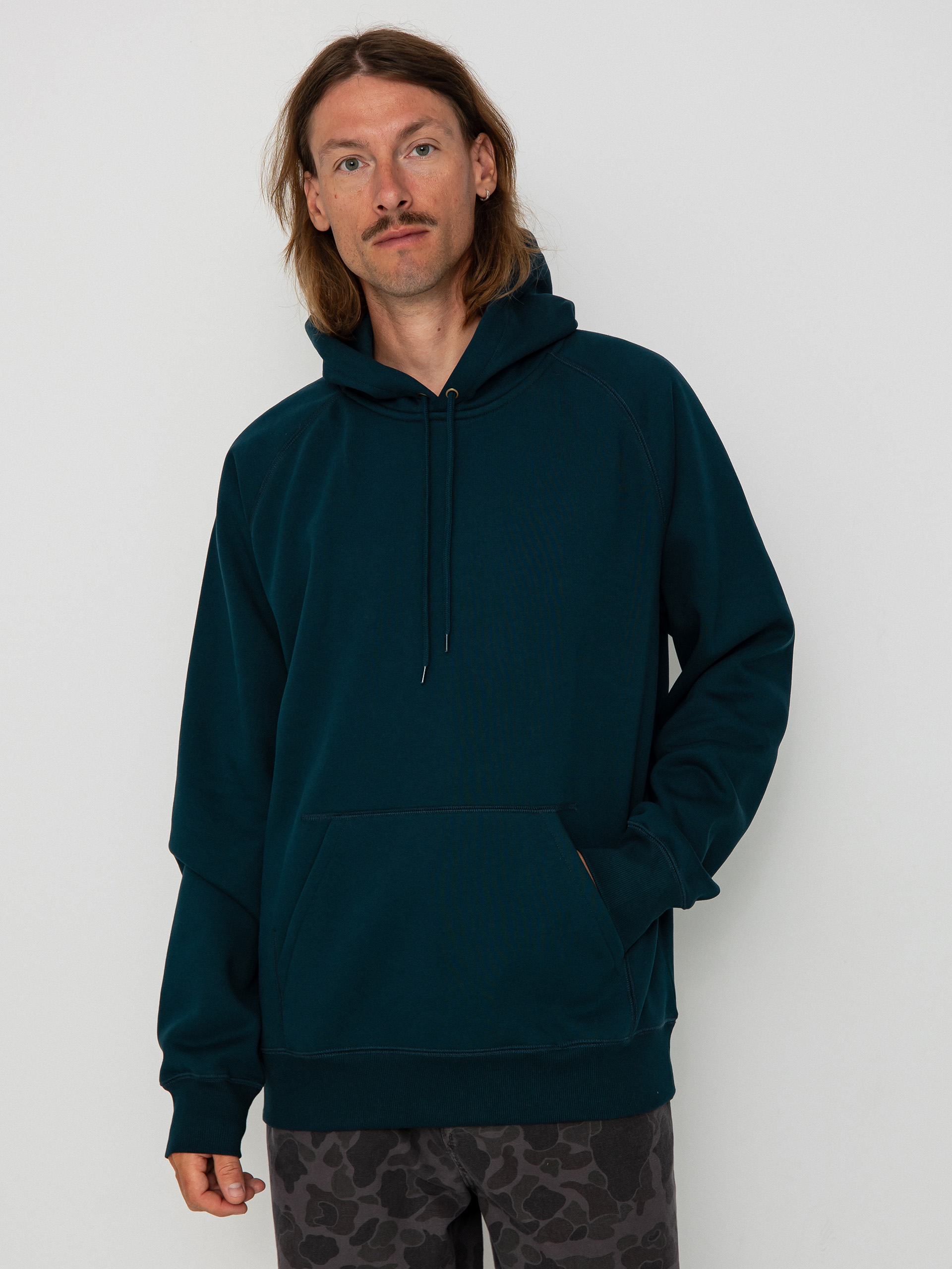 Carhartt WIP Chase HD Hoodie (duck blue/gold)