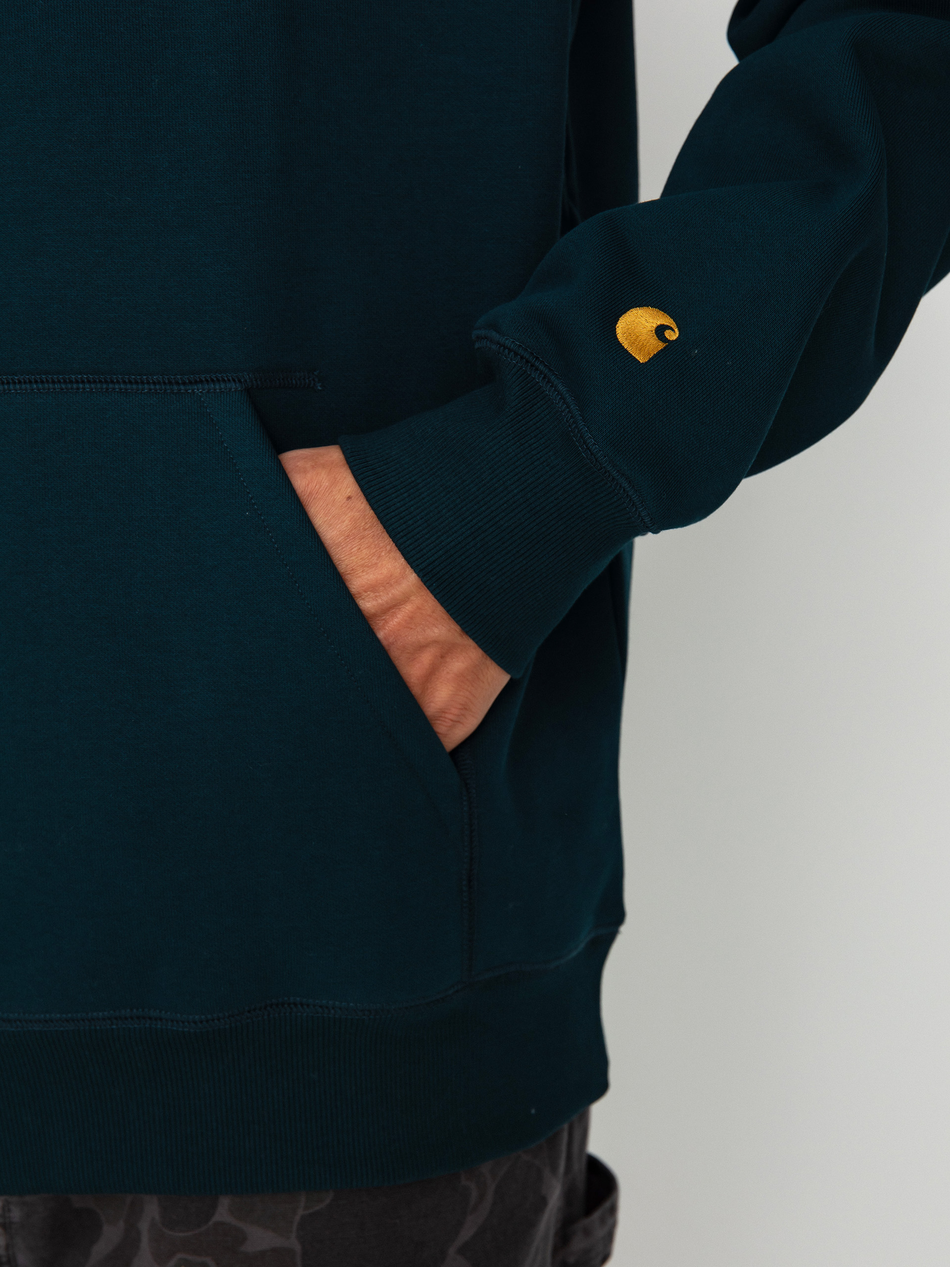 Carhartt WIP Chase HD Hoodie (duck blue/gold)