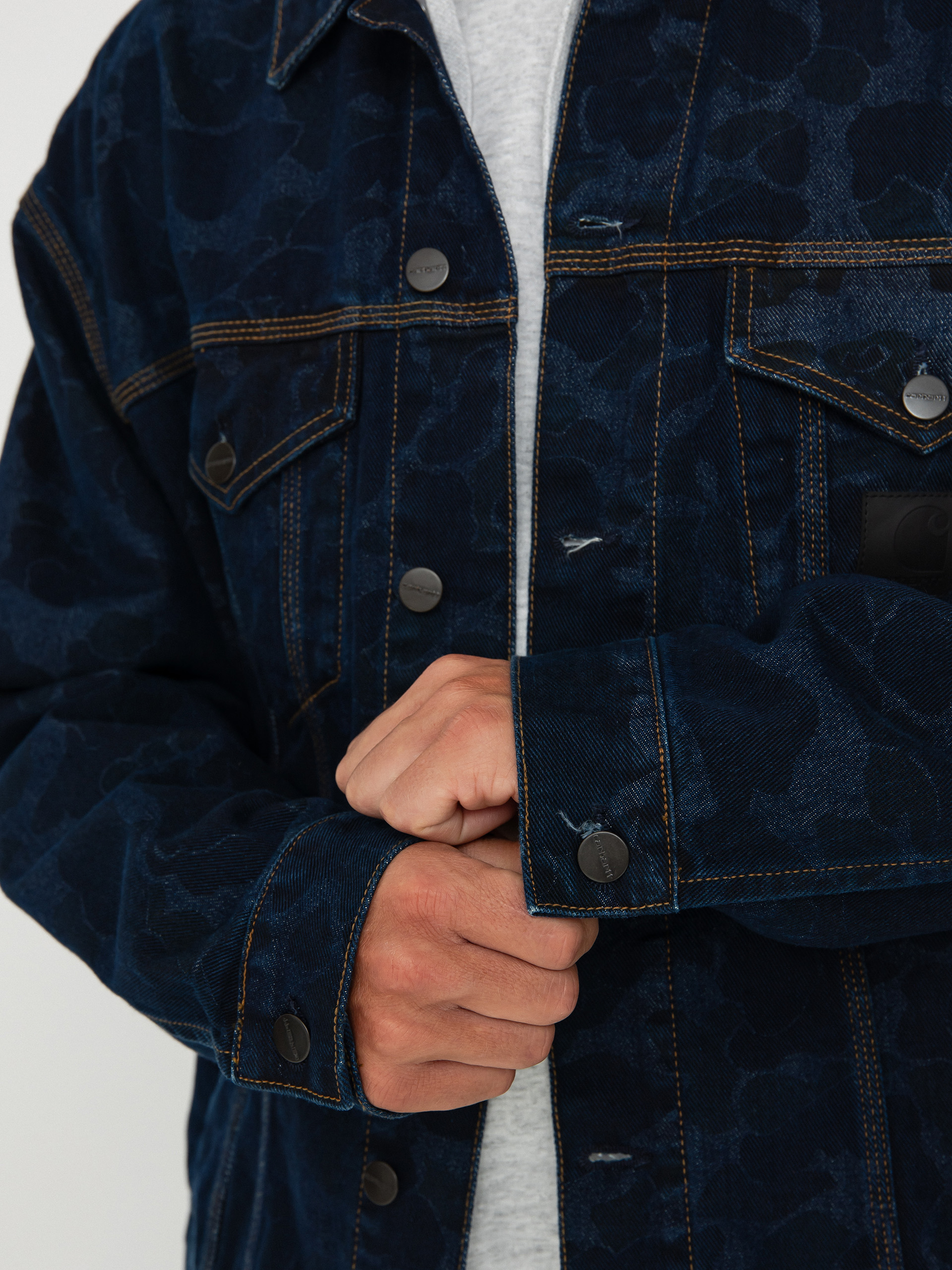 Carhartt WIP Duck Helston Jacke (camo duck/blue)