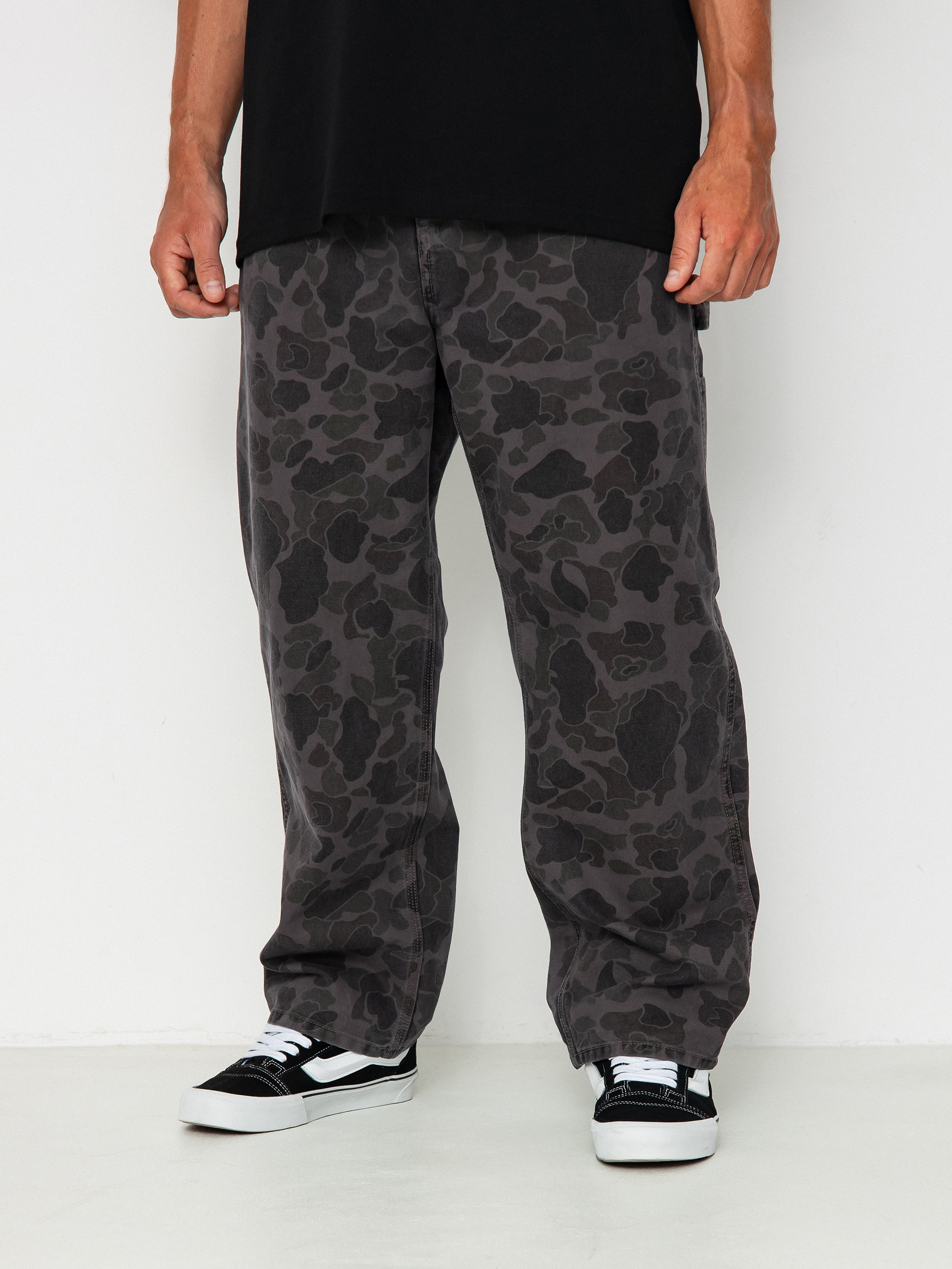 Carhartt WIP Duck Single Knee Pants - grey (camo duck/green