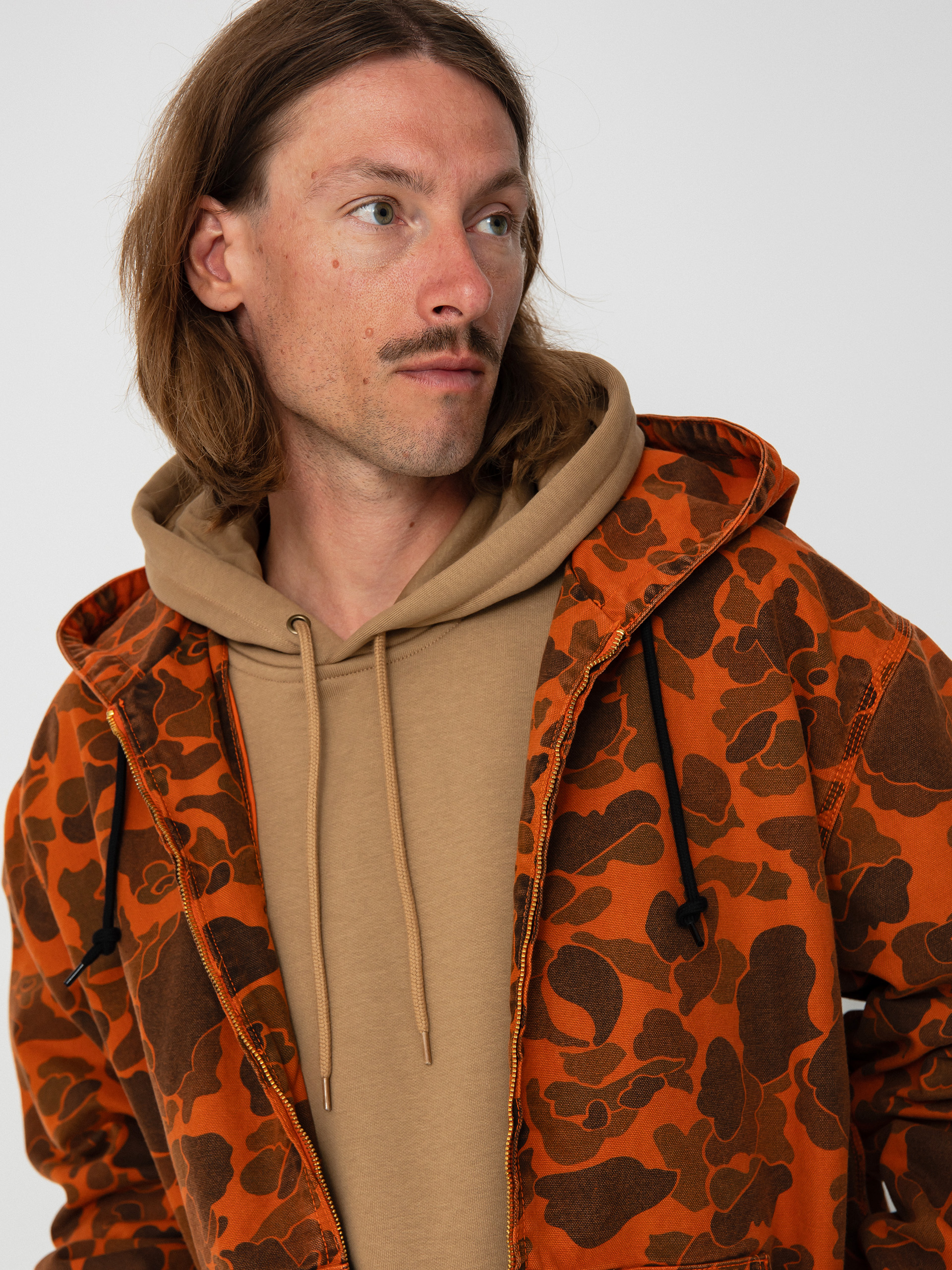 Carhartt WIP Duck Active Jacket - red (camo duck/green/turmeric)