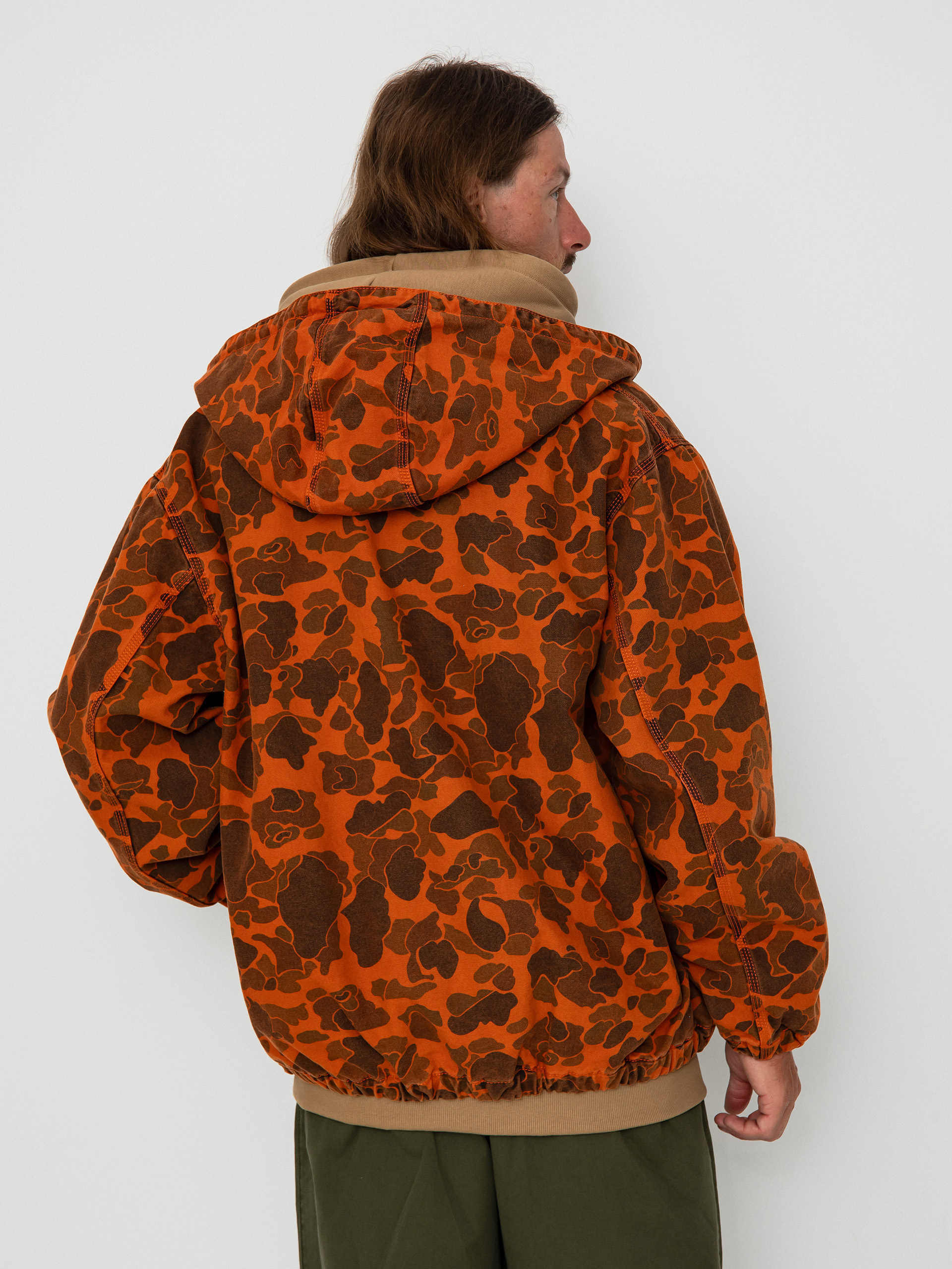 Carhartt WIP Duck Active Jacket - red (camo duck/green/turmeric)