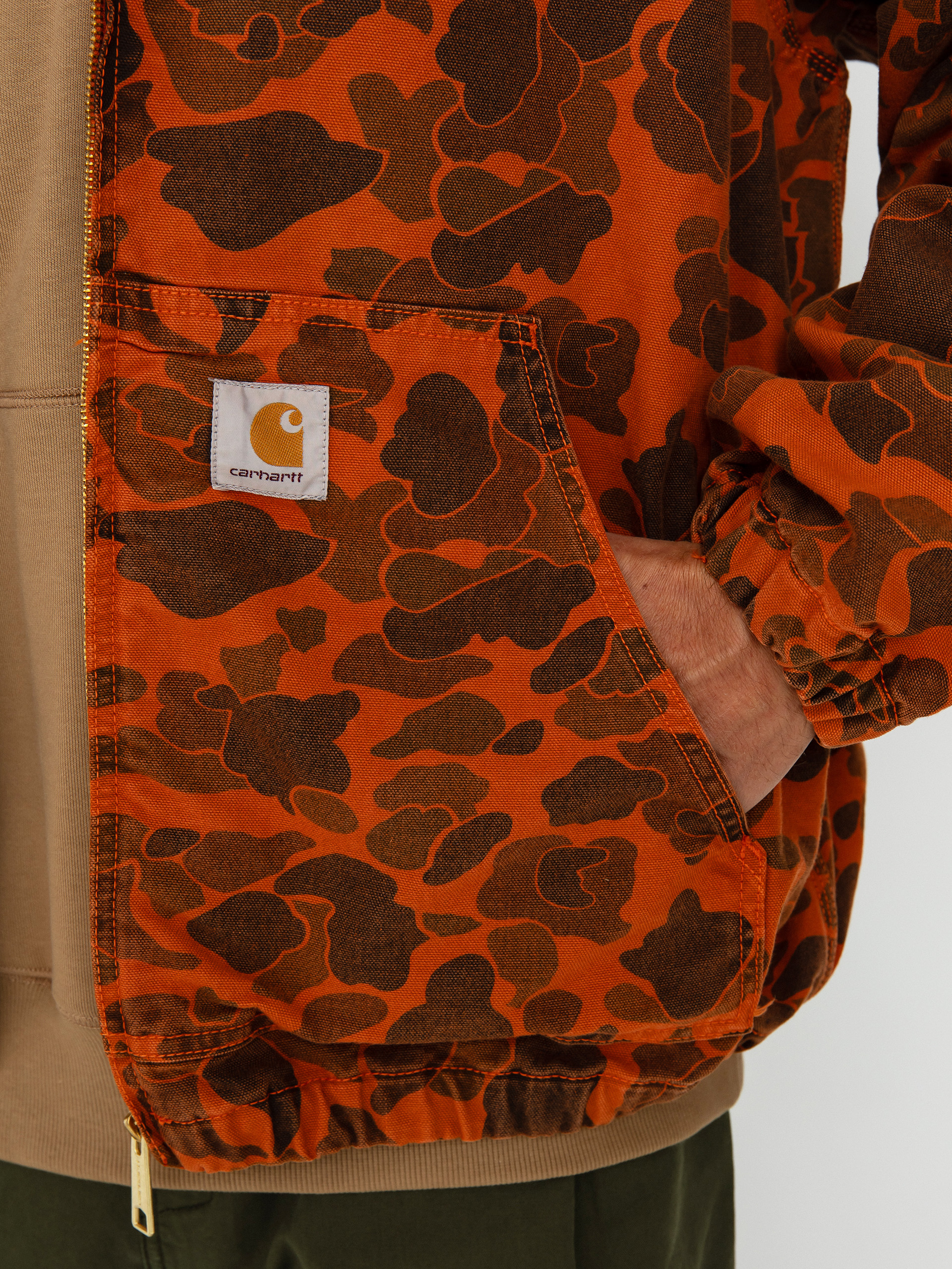 美品 カーハート WIP ダックシャツ ハンターカモ ターメリックオレンジ XL Carhartt WIP DUCK - Shirt - green/turmeric/green - Zalando.co.uk