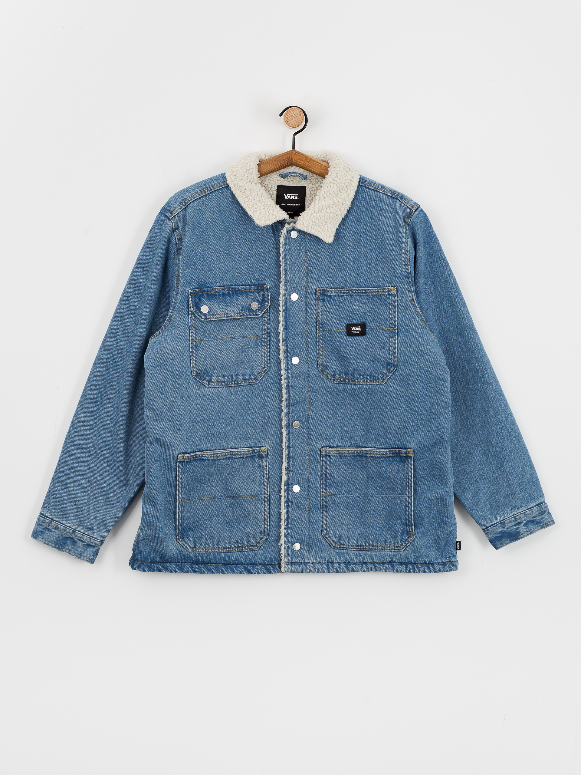 Vans Drill Chore Denim Sherpa Jacket (stonewash/blue)