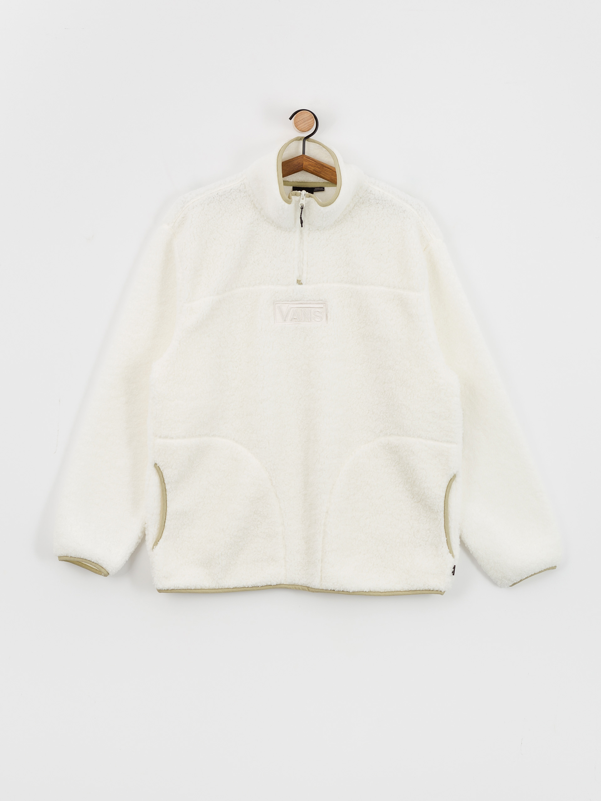 Herren Vans Vans Boxed Sherpa Qzip Fleece Jacke (marshmallow)