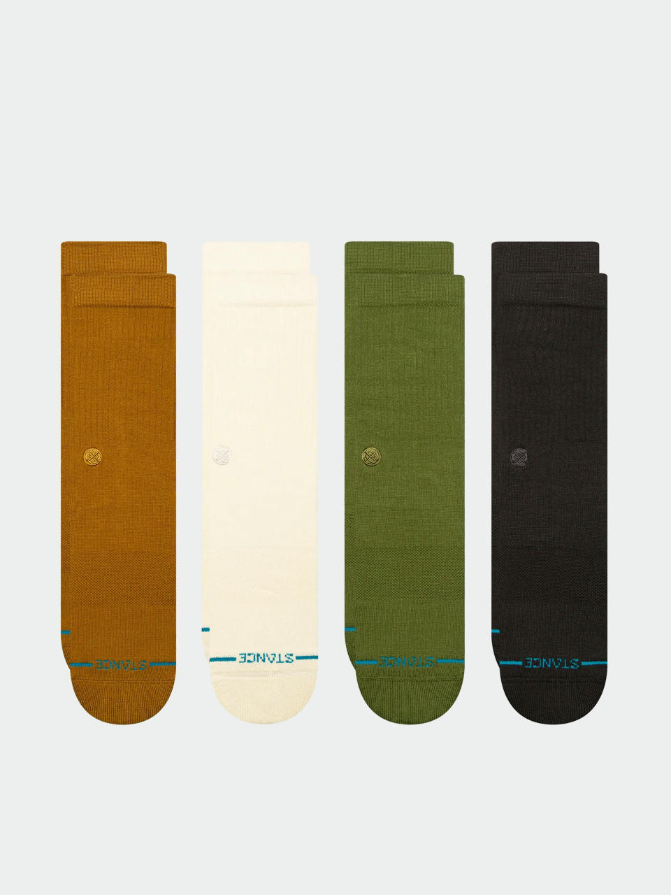 Stance Socken Icon Crew 4 Pack (gold)