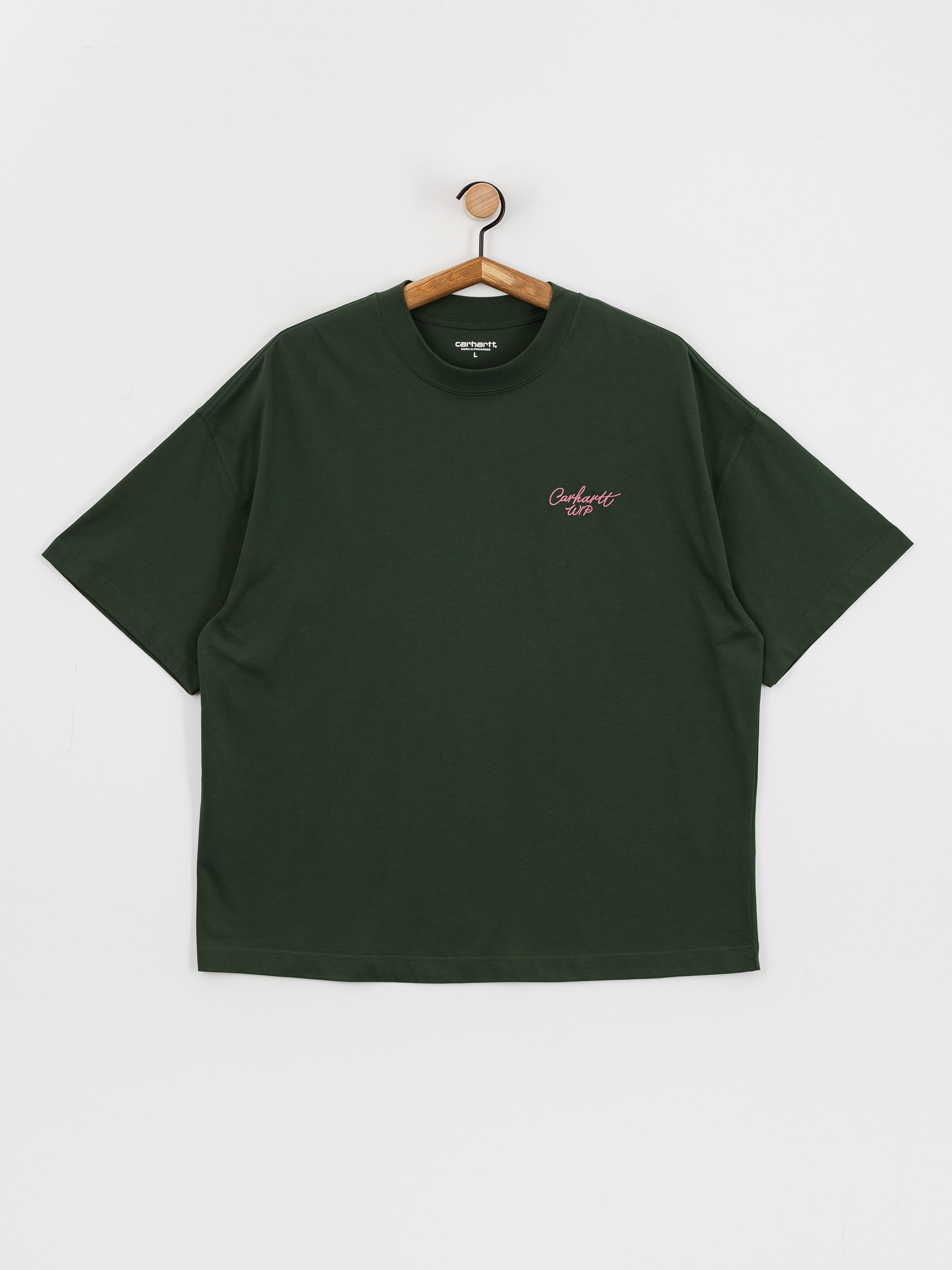 Carhartt WIP Signature Script T-Shirt (sycamore tree/dusty rose)