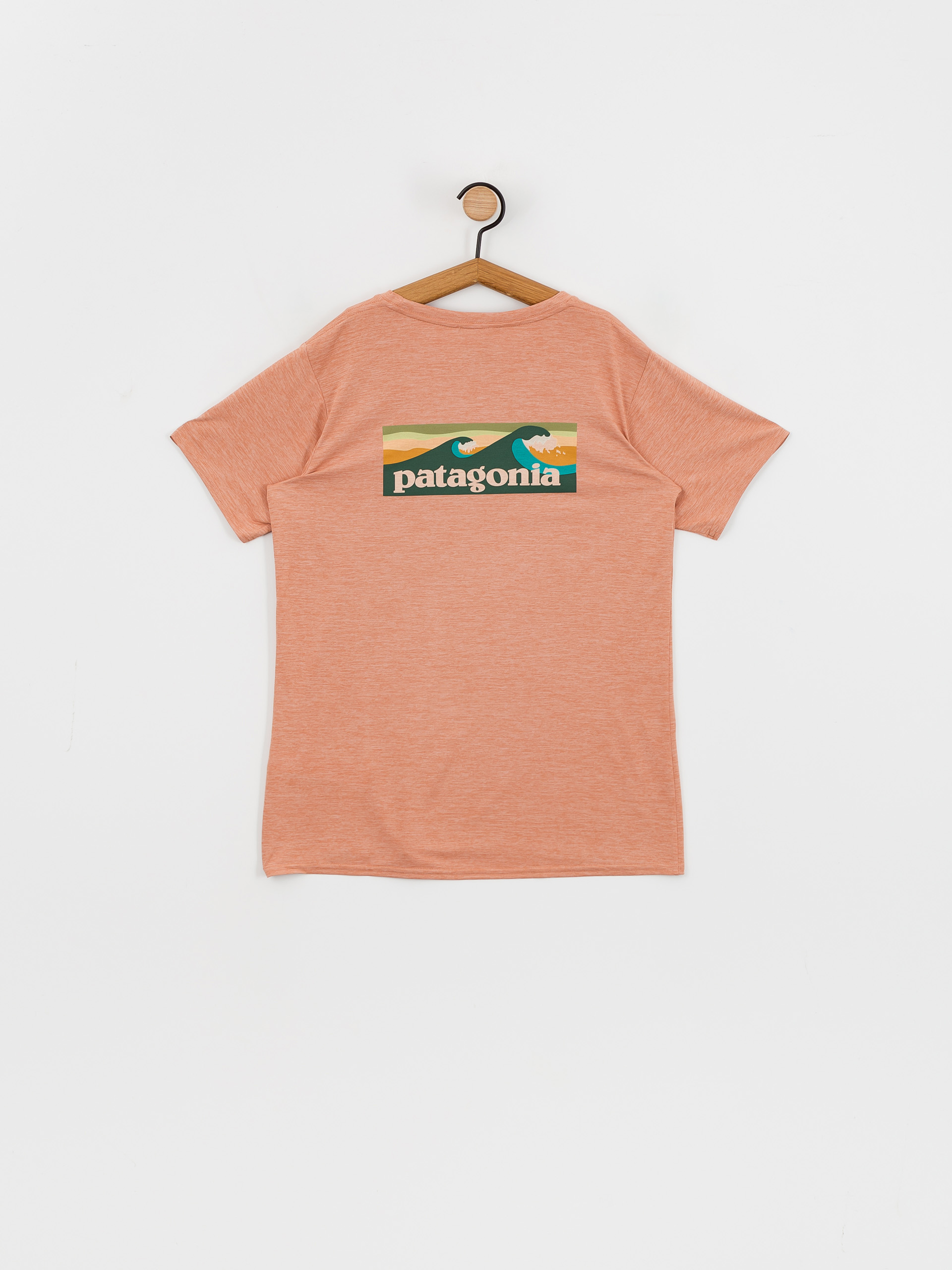 Patagonia Cap Cool Daily Graphic Waters Wmn T-Shirt (boardshort logo terra pink x dye)