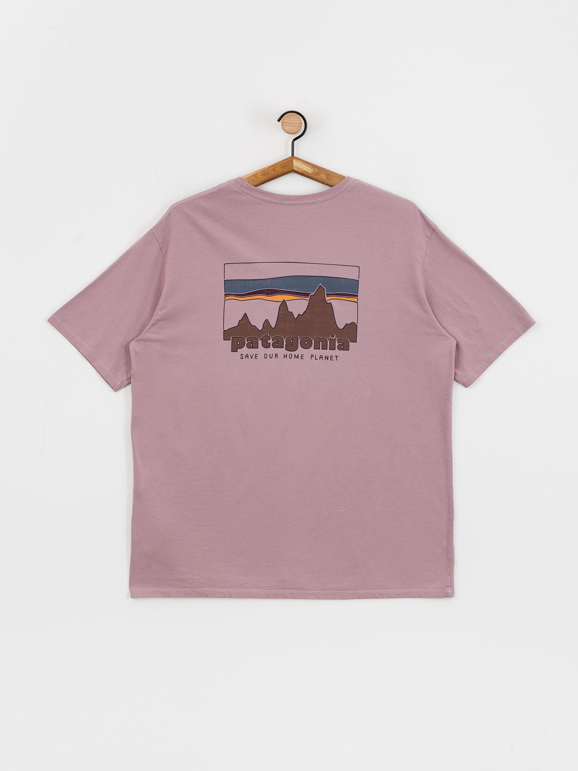 Patagonia 73 Skyline Organic T-Shirt (stormy mauve)