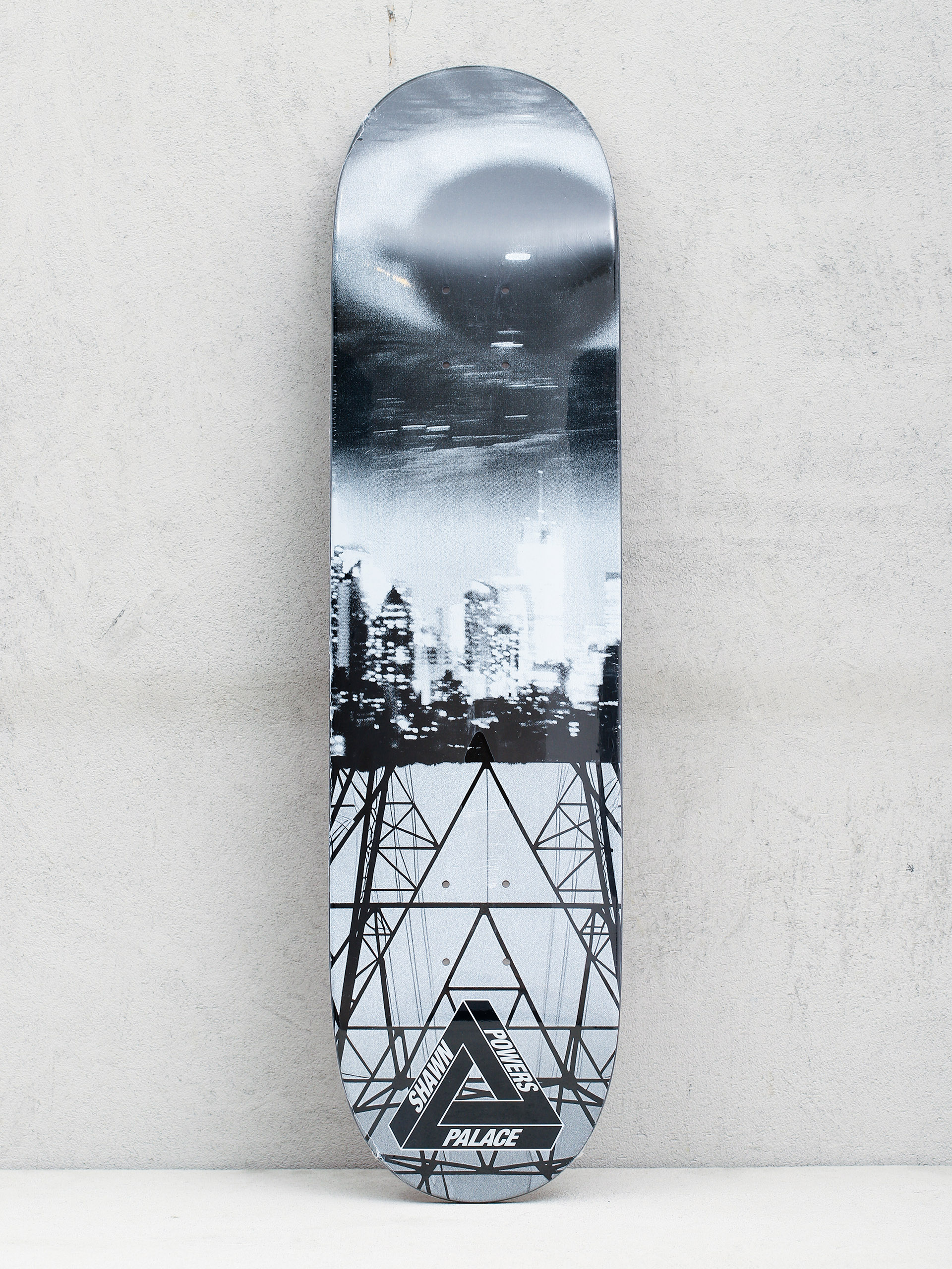 Palace Skateboards Powers Deck black white