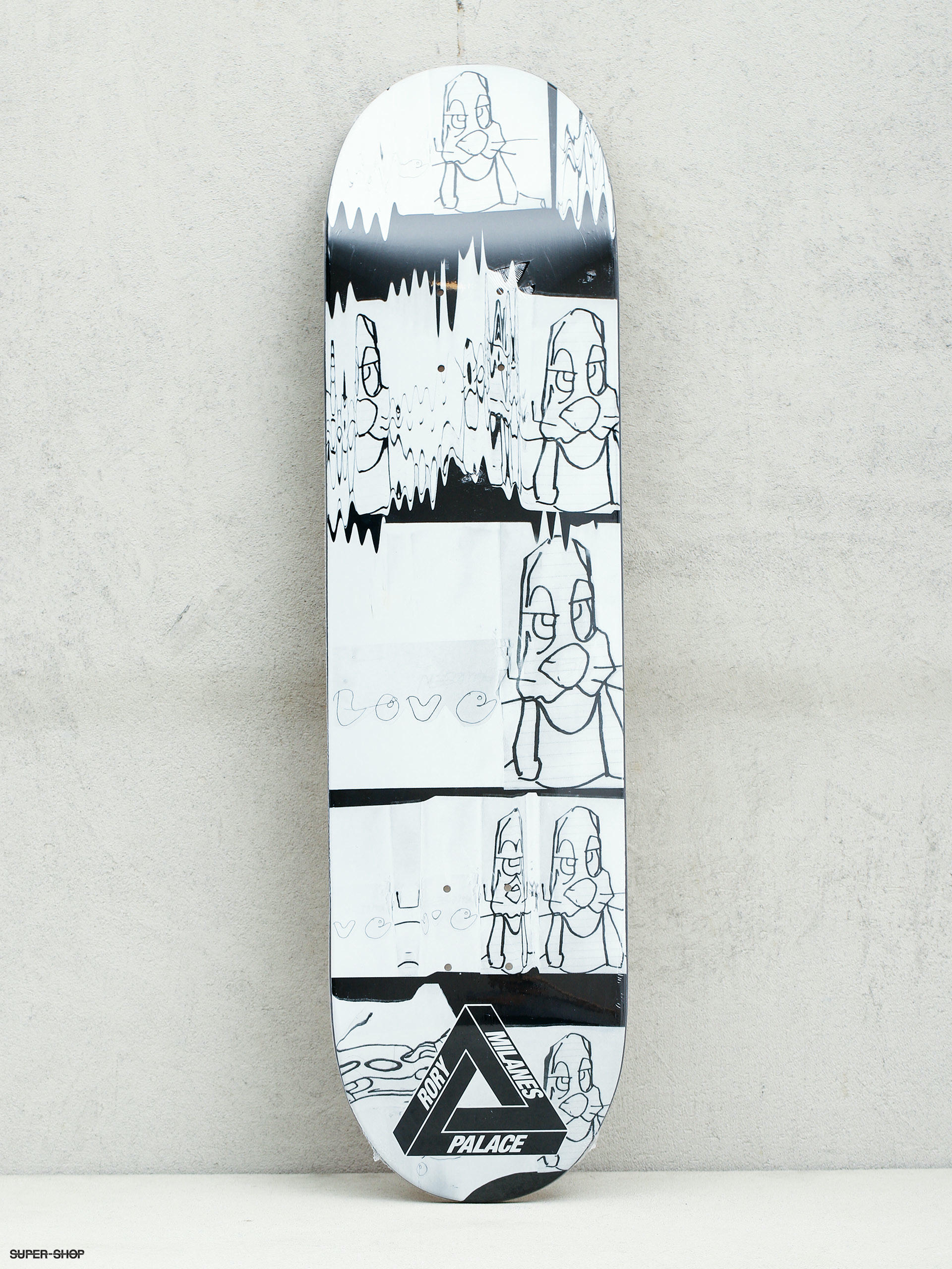 Palace Skateboards Rory Deck (white/black)