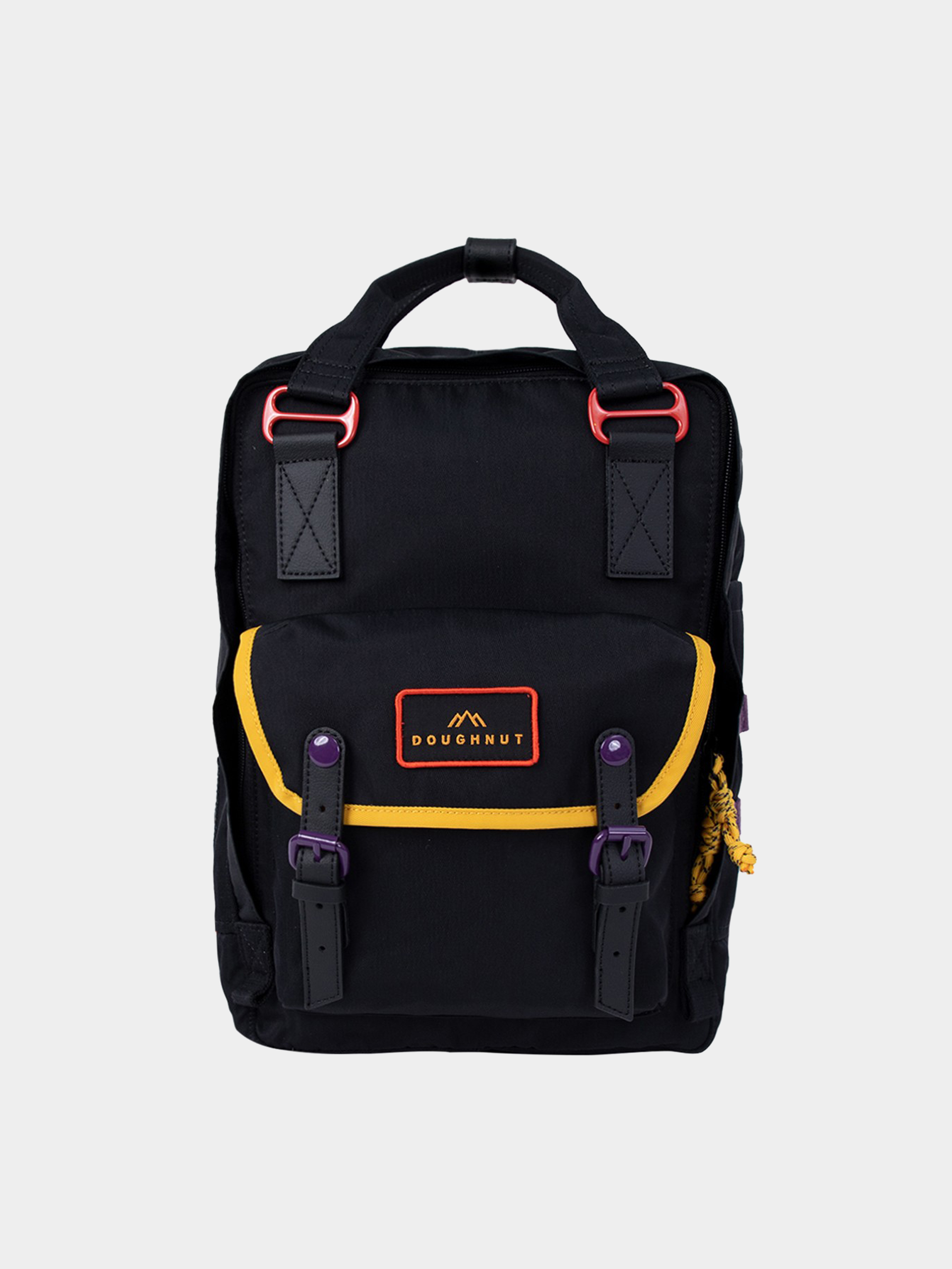 Doughnut Macaroon Happy Camper Series Backpack black black