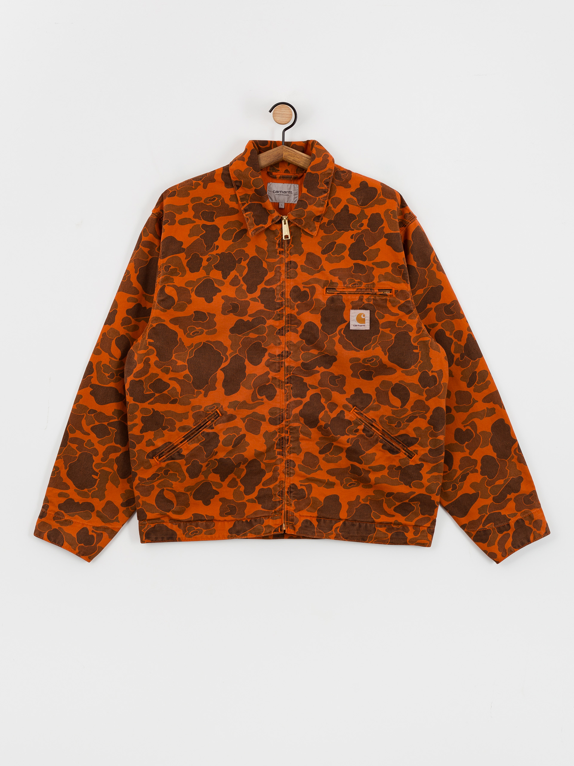 Carhartt WIP Duck Detroit Jacket - red (camo duck/green