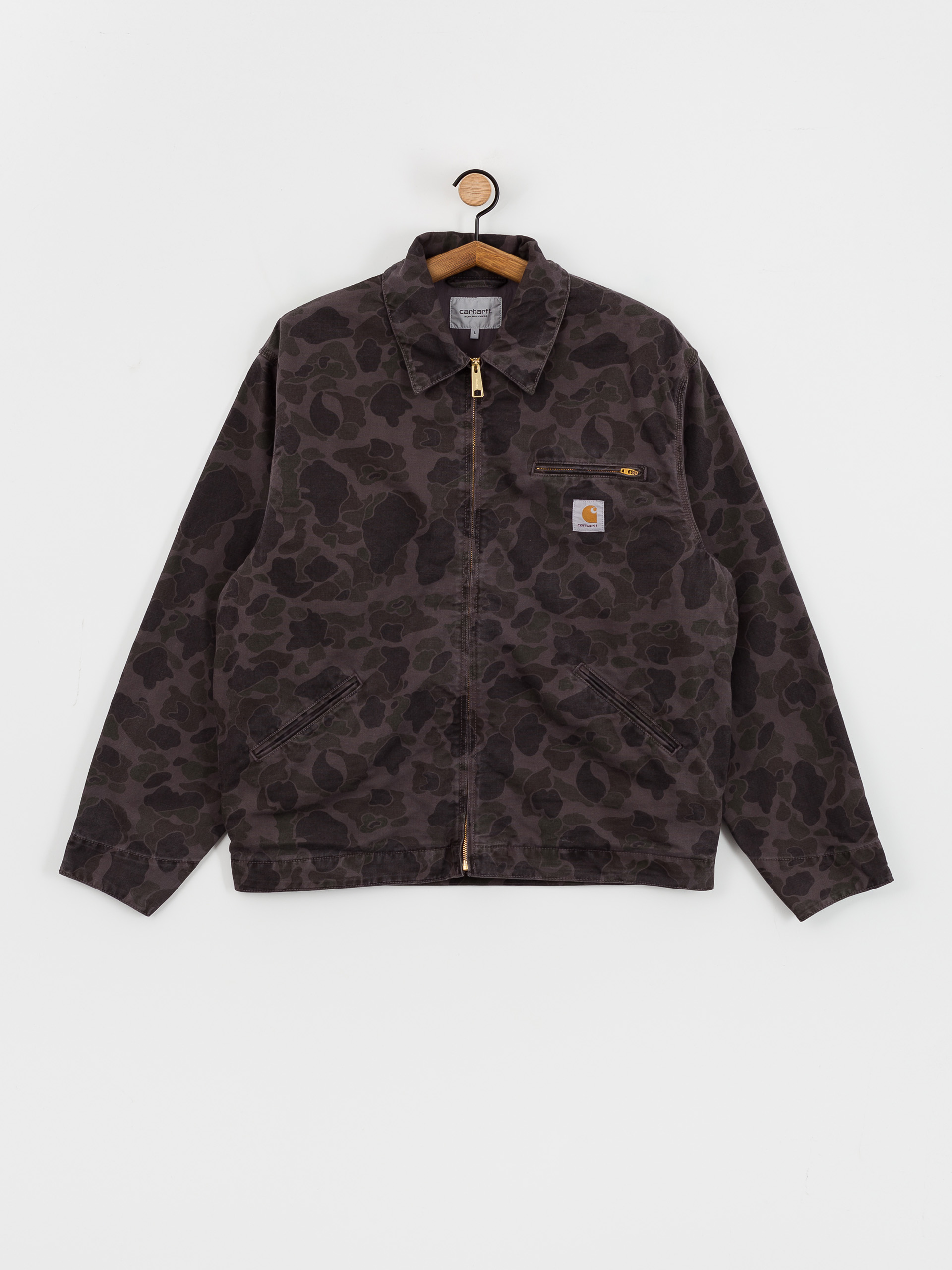 Carhartt WIP Duck Detroit Jacket grey camo duck green graphite