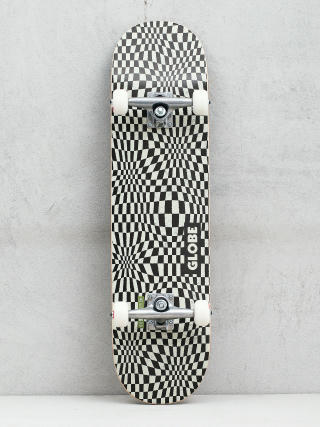 Globe G0 Checked Out Skateboard (black/off white)