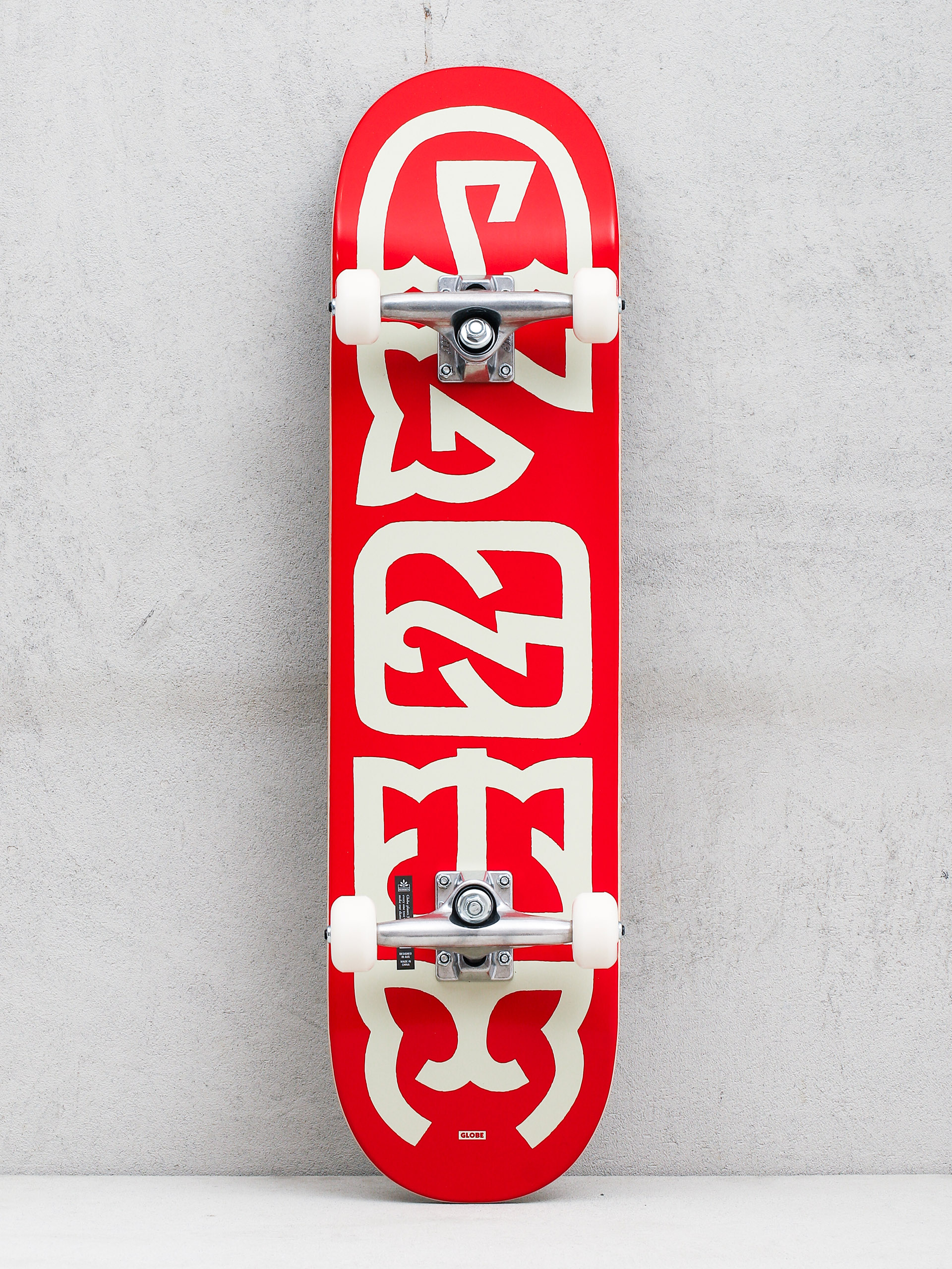 Globe G0 Heyman Skateboard (red/off white)