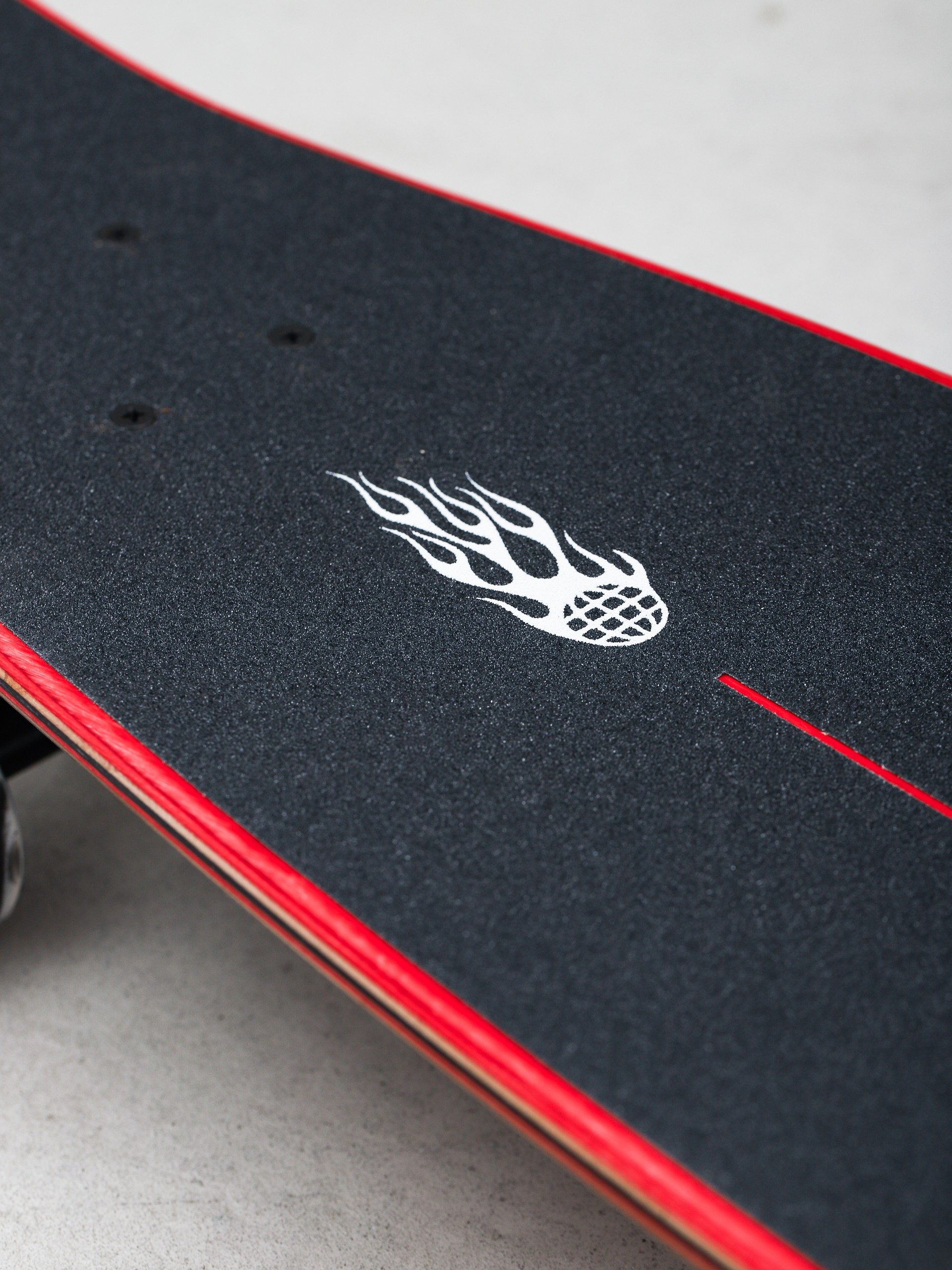 Globe The All Time Longboard - red (red flames)