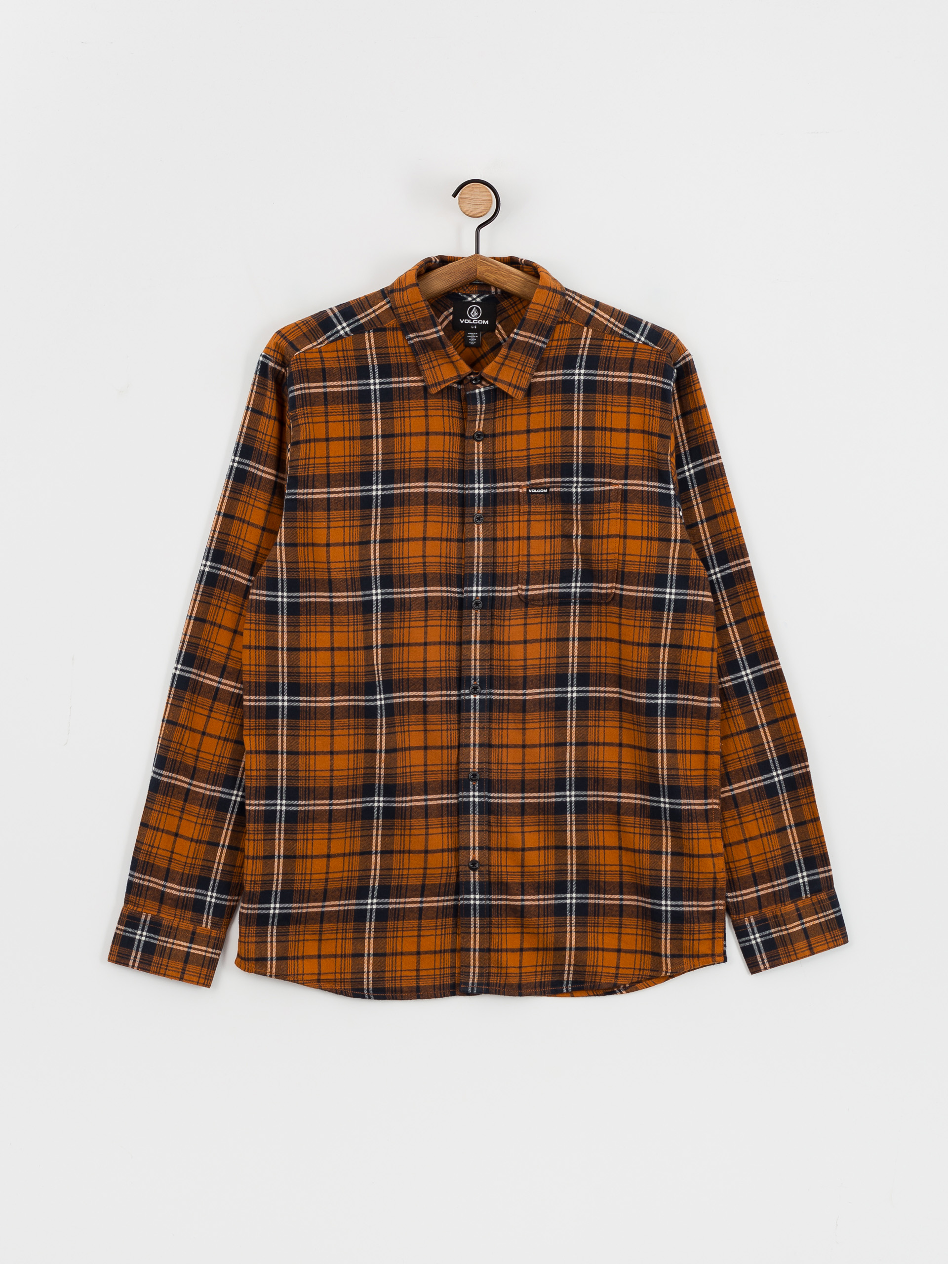 Volcom Hemd Caden Plaid Ls (chestnut brown)
