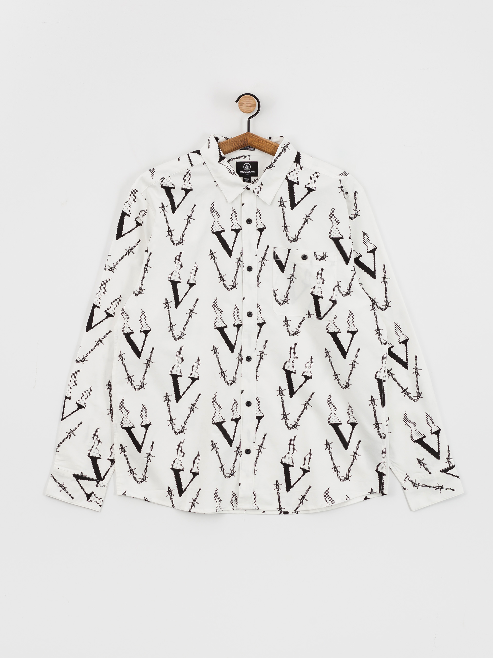 Volcom Shirt Fergadelic Woven Ls (white)