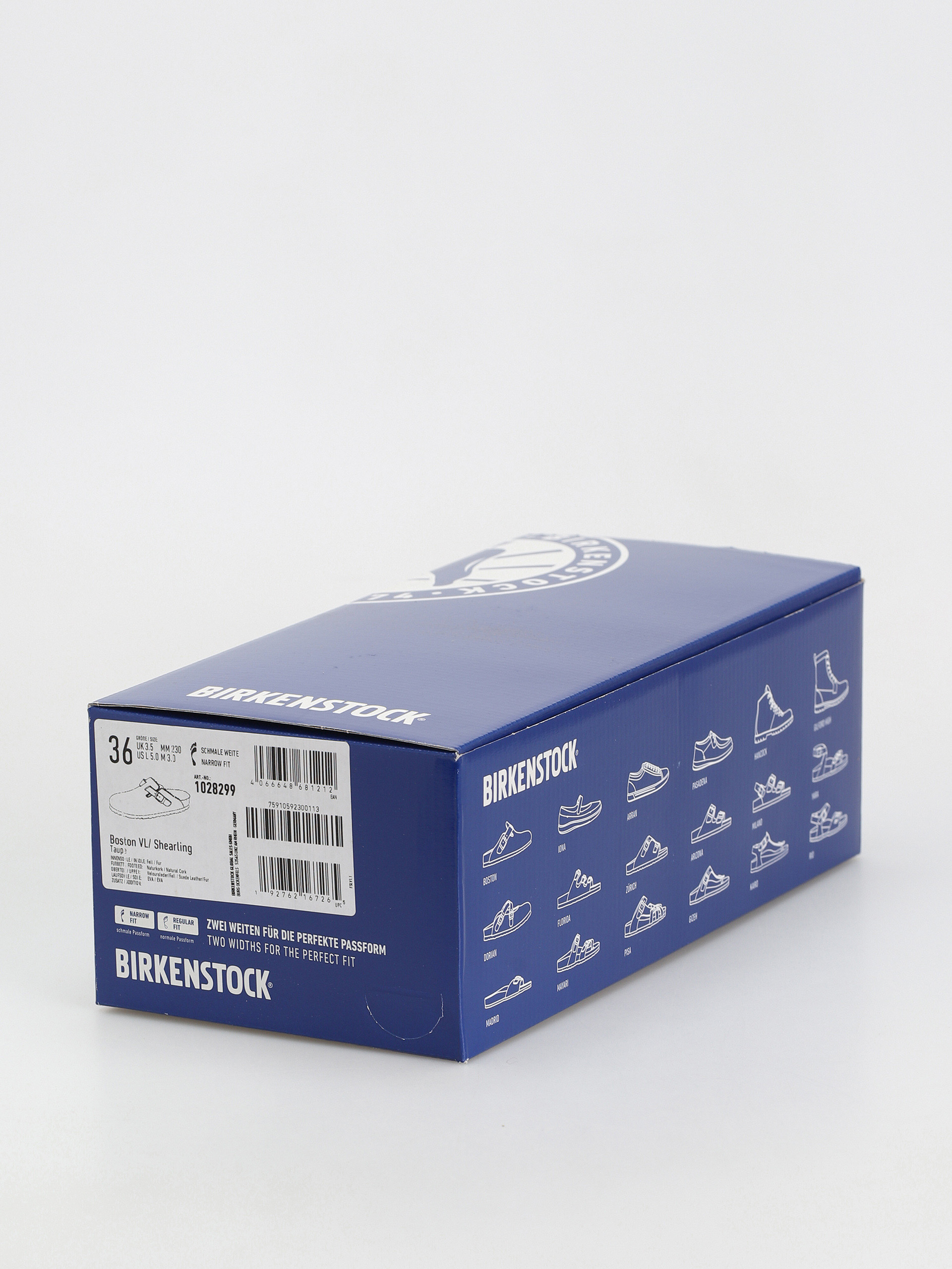 Birkenstock Boston Shearling Suede Leather Fur Narrow Wmn Flip Flops (taupe)