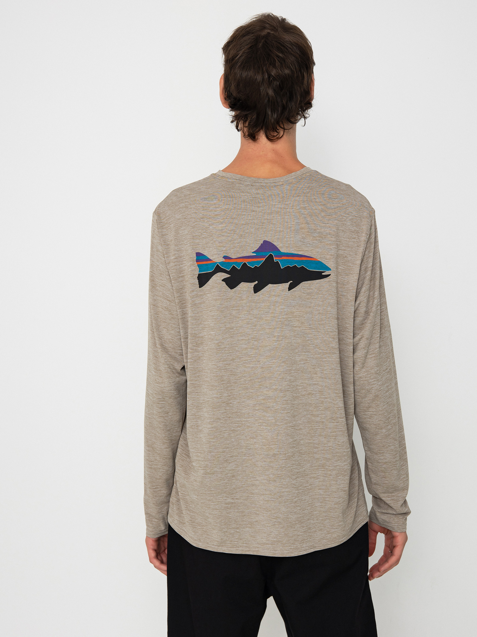 Patagonia Cap Cool Daily Graphic Waters Longsleeve - beige (fitz 
