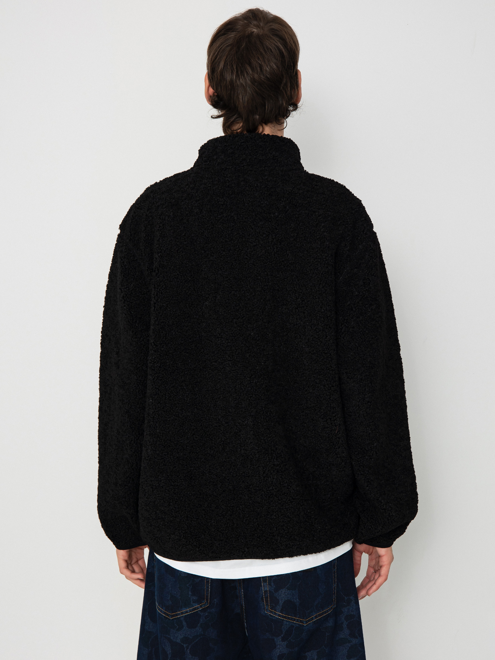 Mens Vans Vans Boxed Sherpa Qzip Fleece  (black)