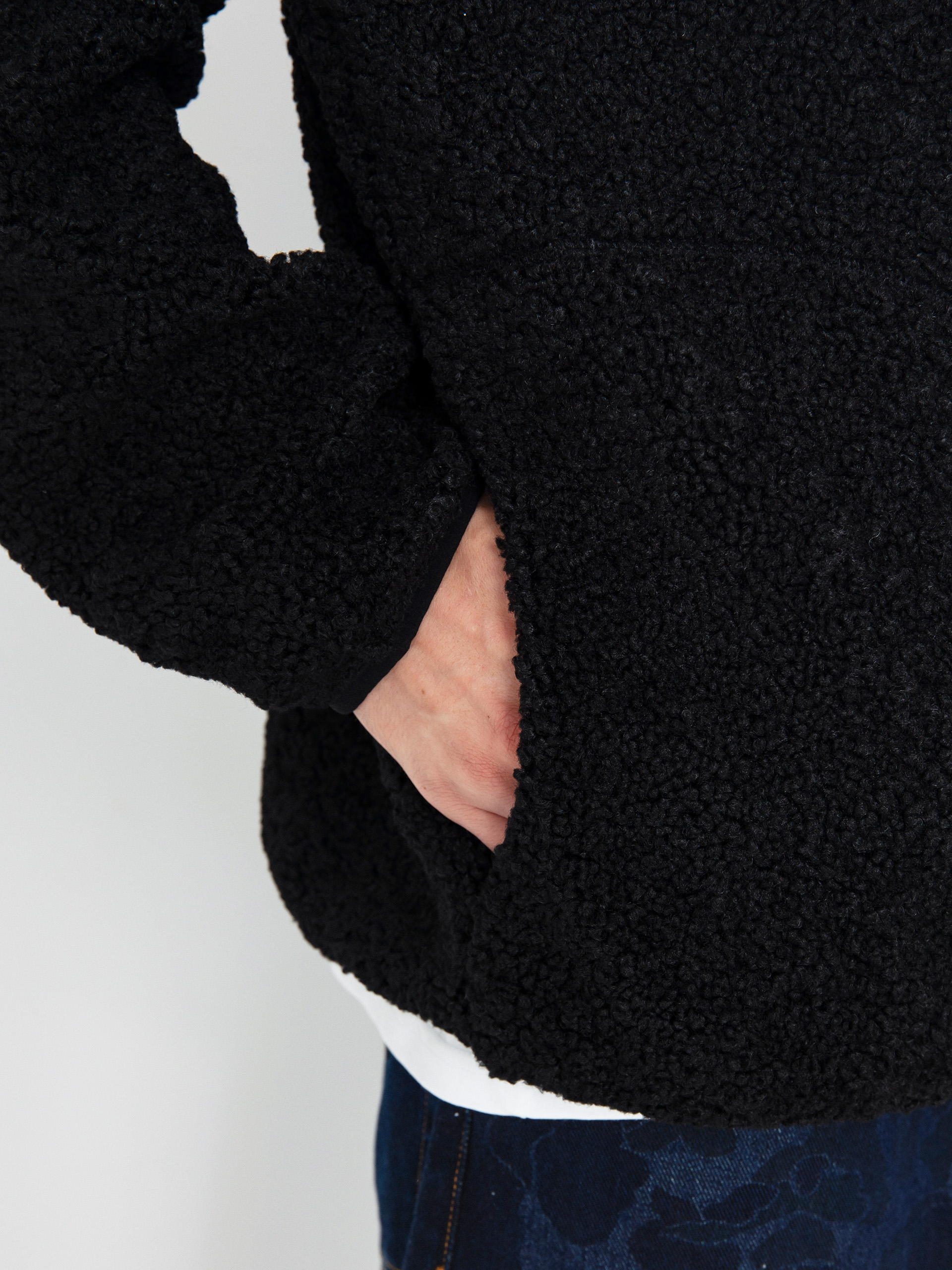 Mens Vans Vans Boxed Sherpa Qzip Fleece  (black)