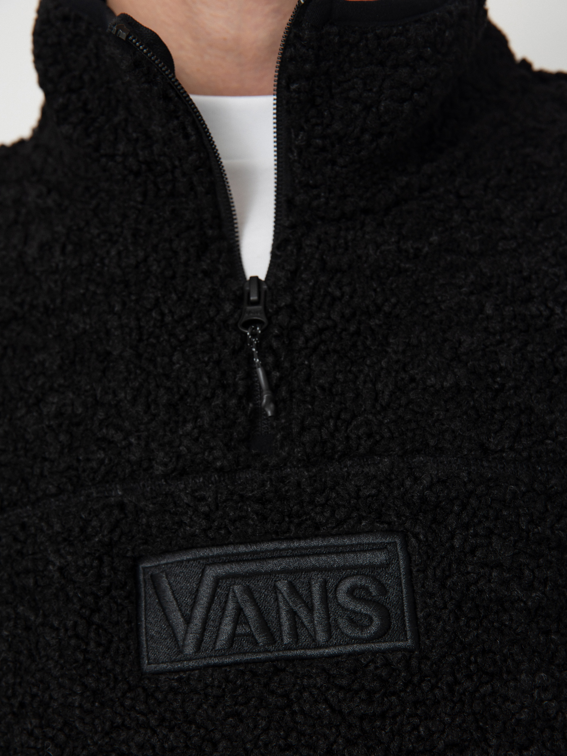 Herren Vans Vans Boxed Sherpa Qzip Fleece Jacke (black)