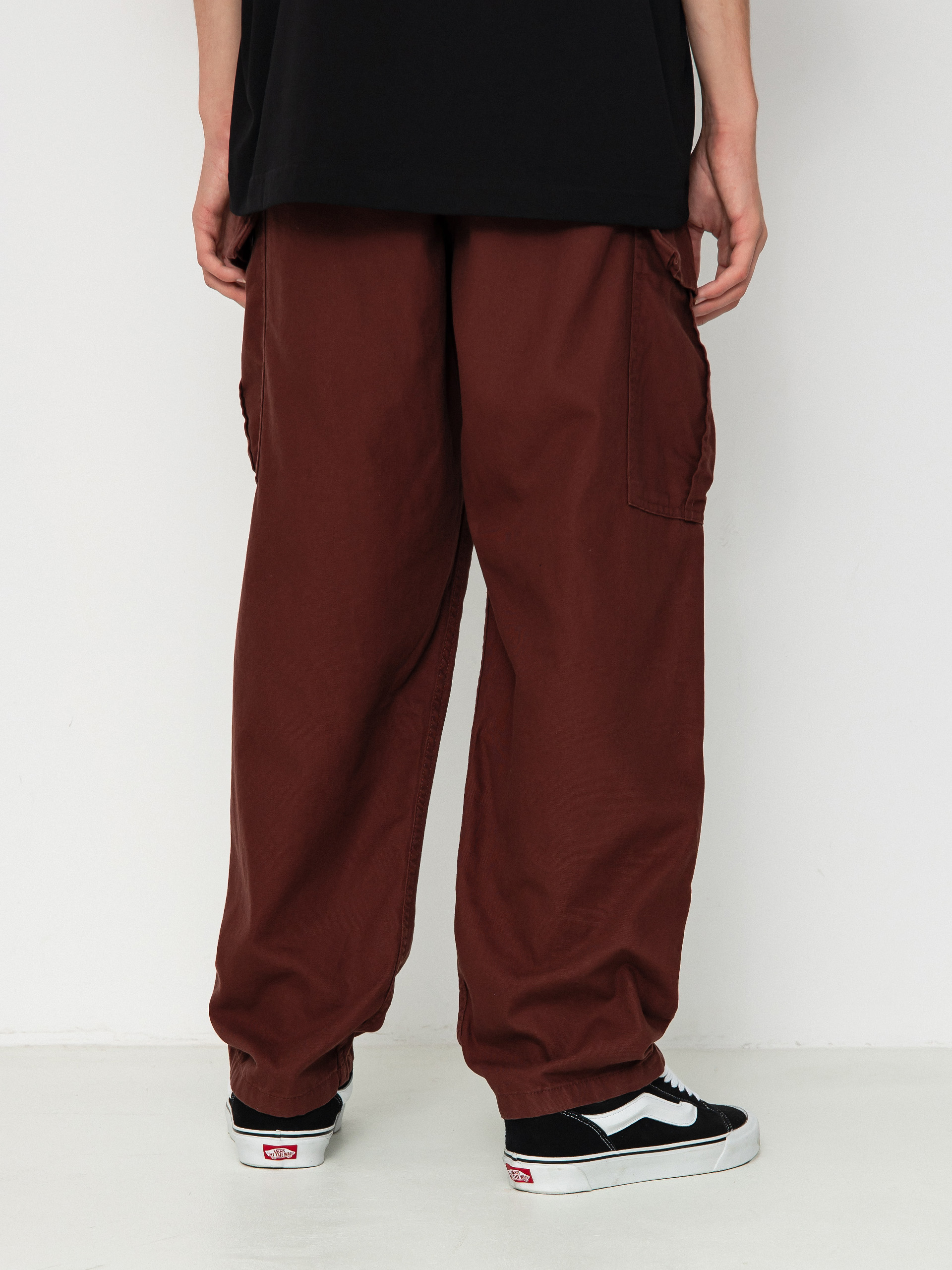 Vans Range Cargo Baggy Tapered Elastic Pants - brown (bitter