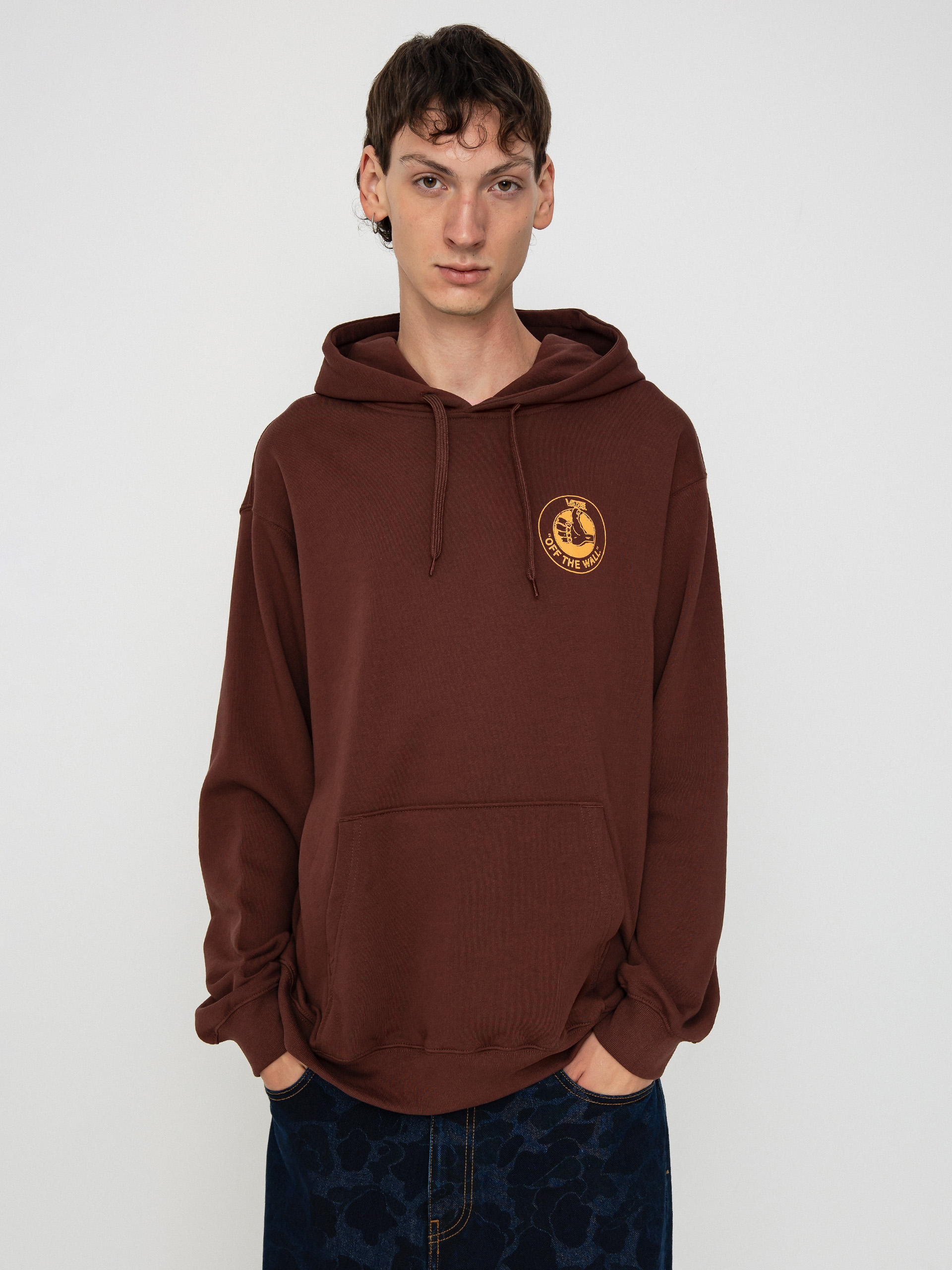 Vans Thumb Logo Loose HD Hoodie (bitter chocolate)