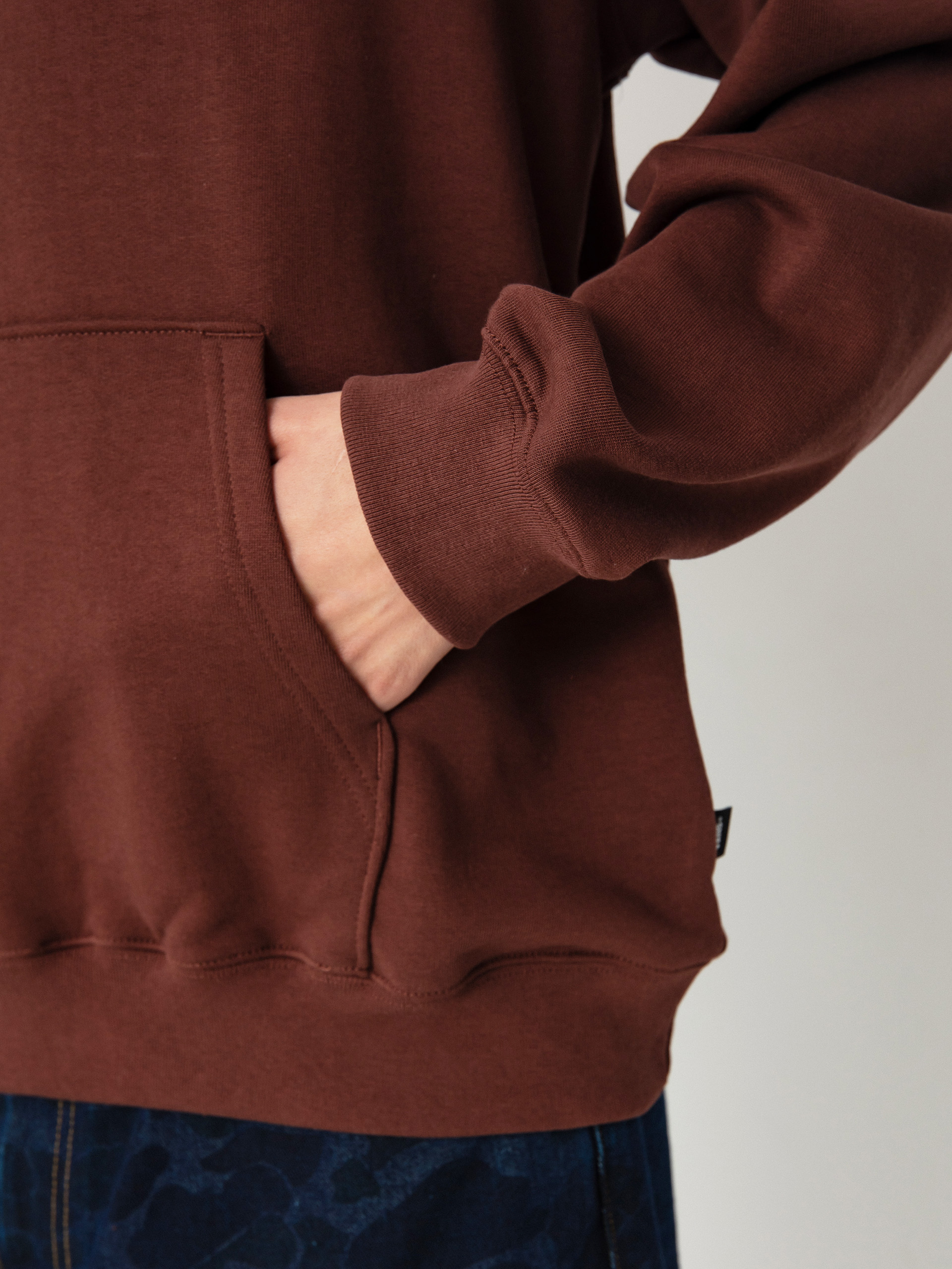 Vans Thumb Logo Loose HD Hoodie (bitter chocolate)