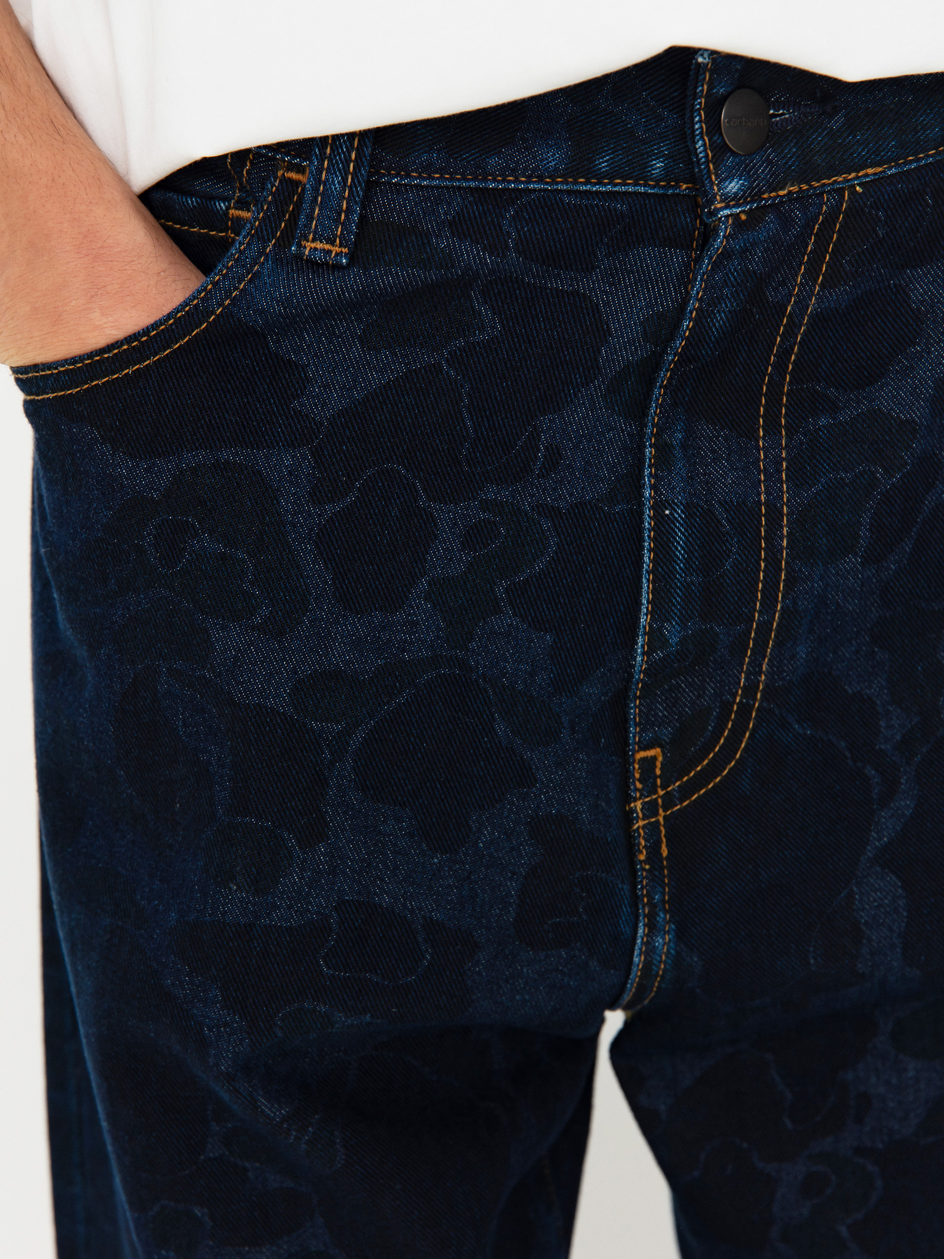 Carhartt WIP Duck Landon Pants - navy blue (camo duck/blue)