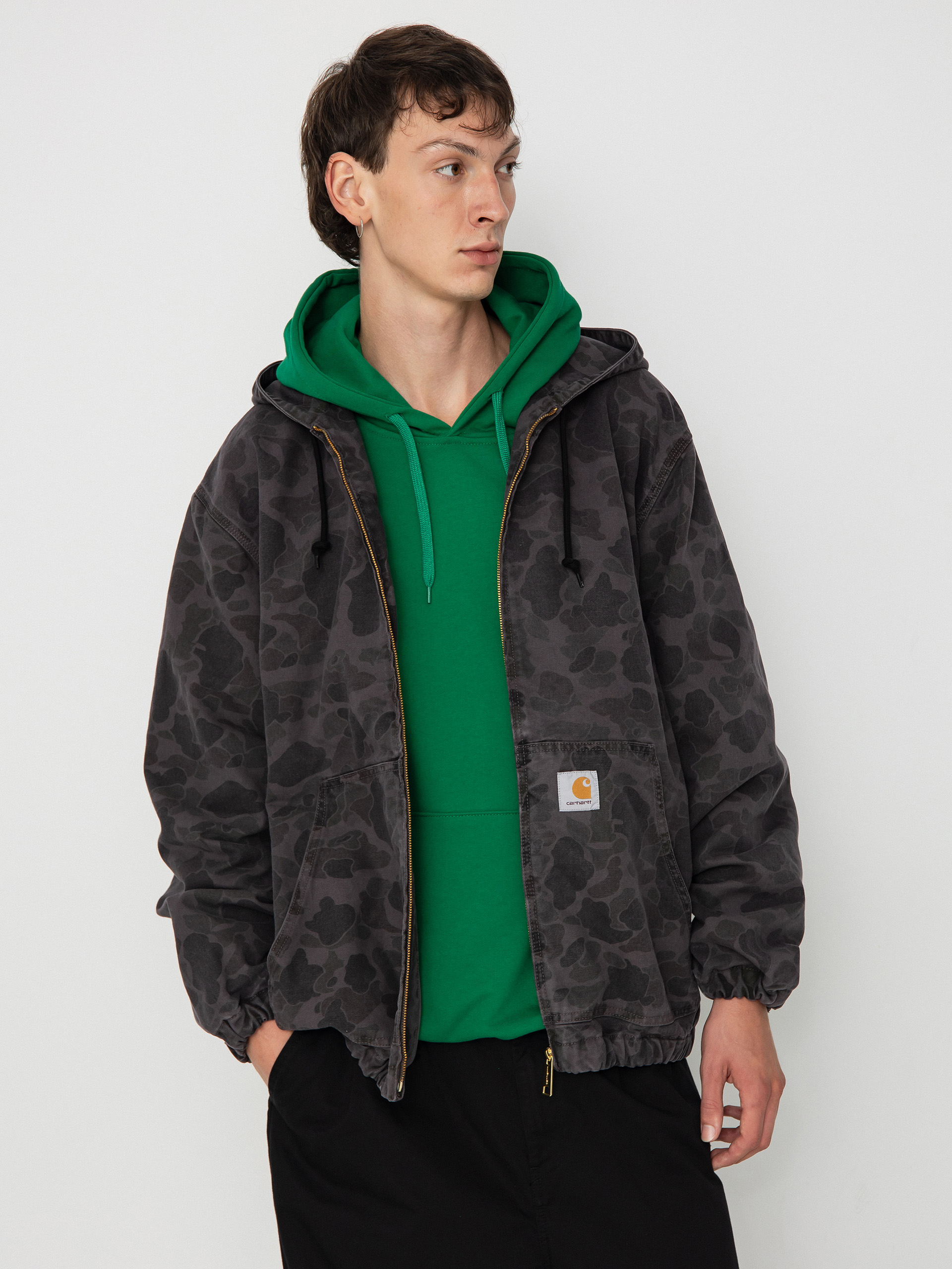 Carhartt WIP Duck Active Jacket grey camo duck green graphite