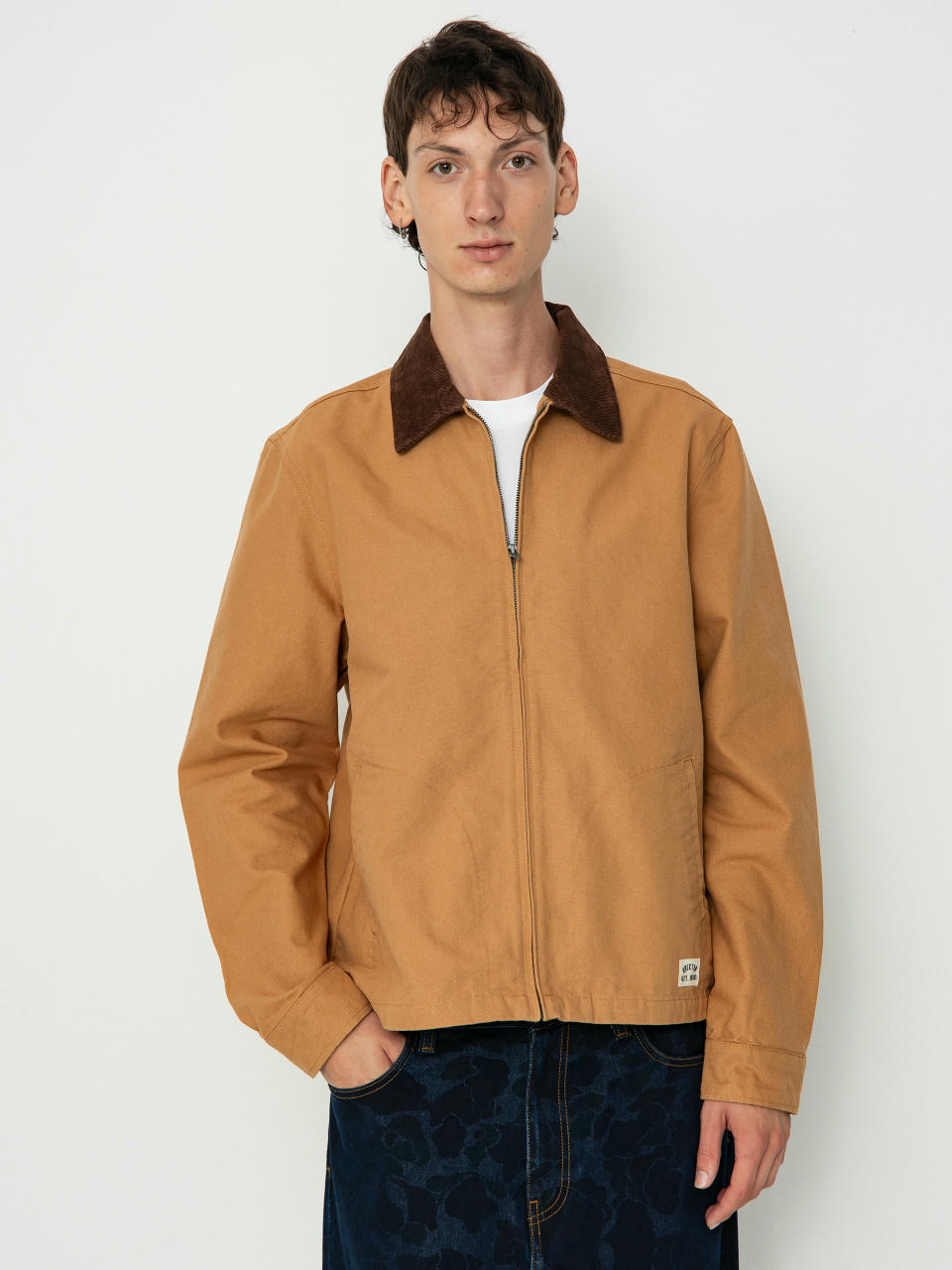 Brixton Mechanic Garage Zip Jacke (tobacco brown)